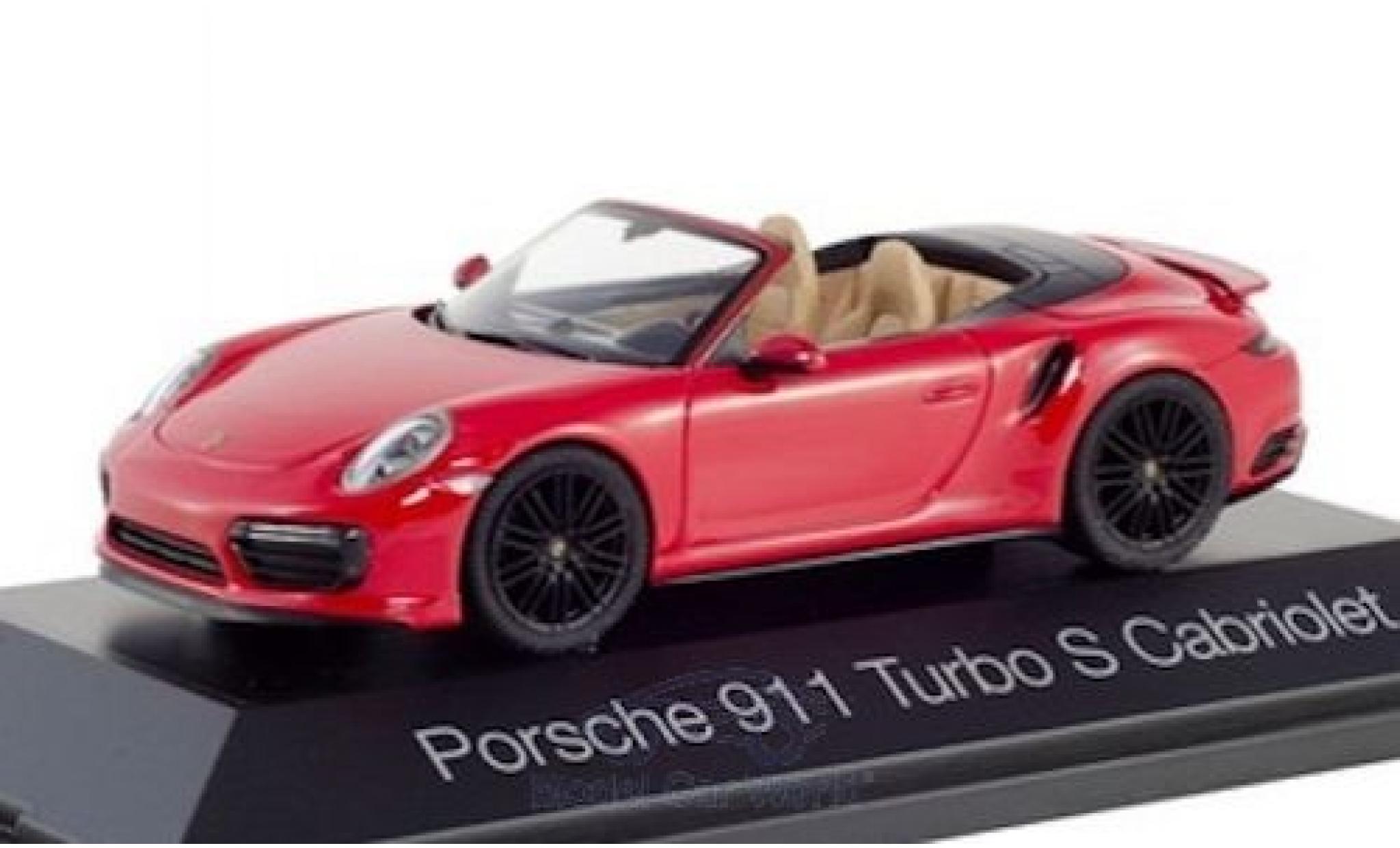 Porsche 992 Turbo s 1/43 Herpa 911 Turbo S Convertible () red diecast model cars