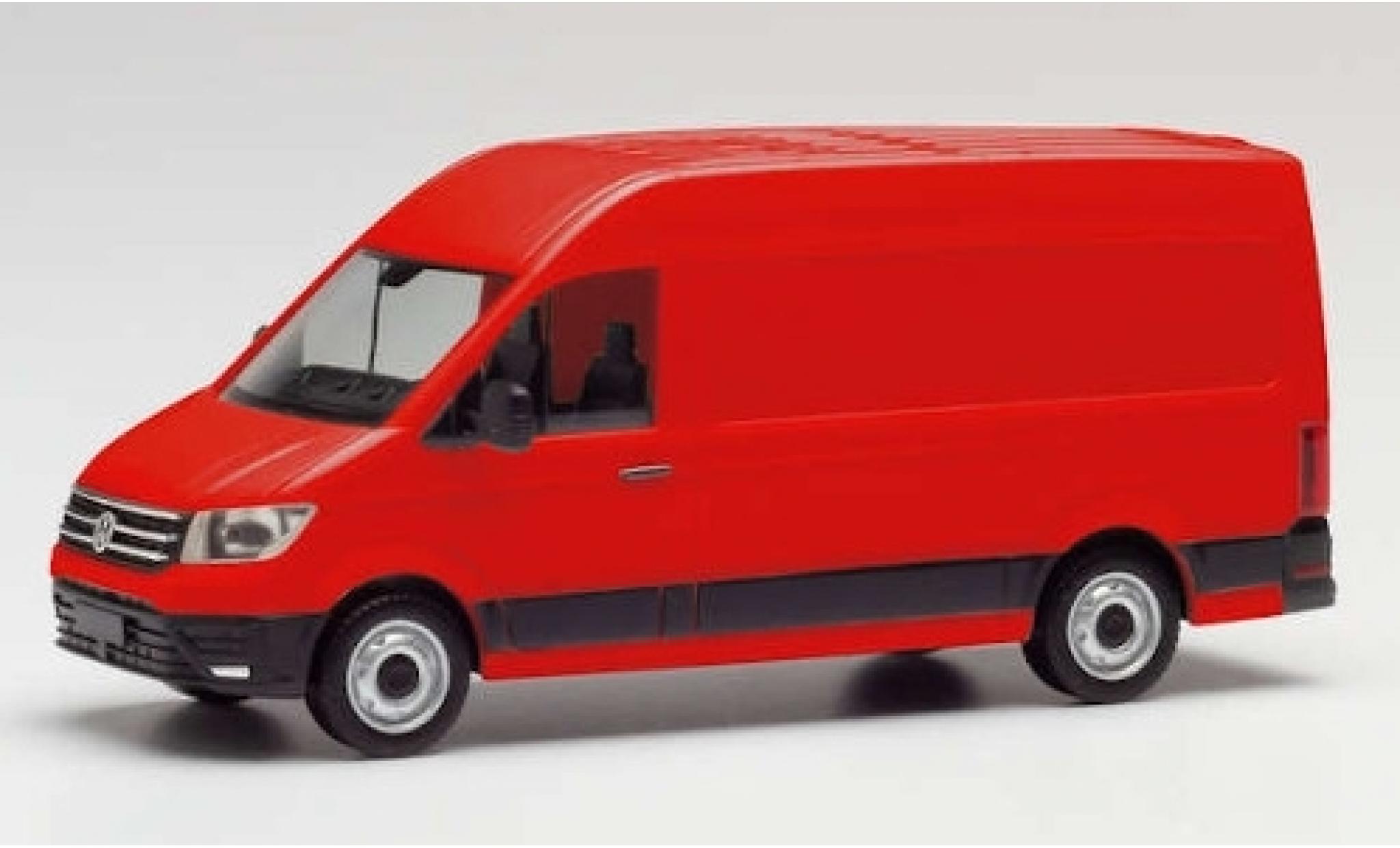 Volkswagen Crafter 1/87 Herpa Kasten Hochdach red diecast model cars