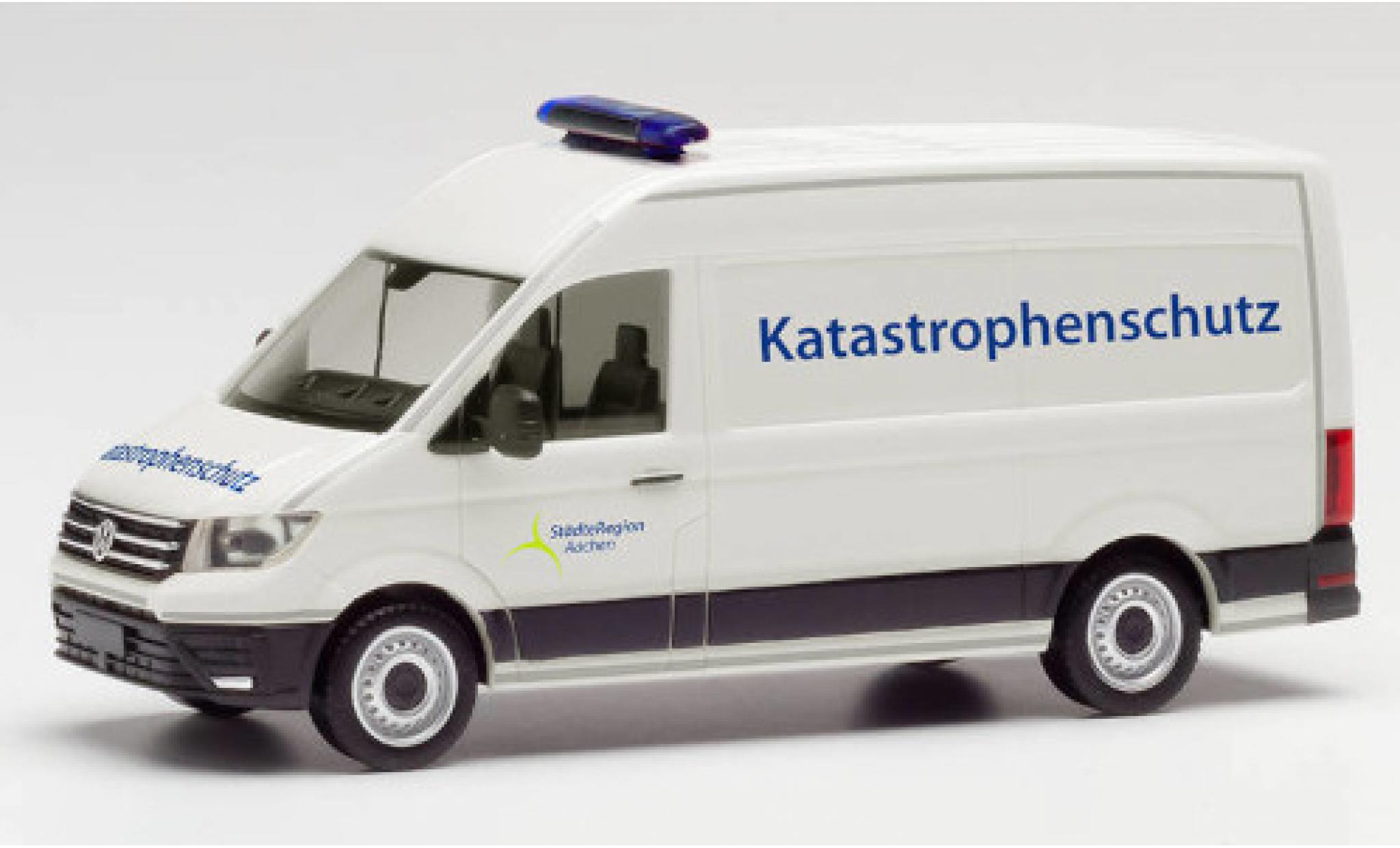 Volkswagen Crafter 1/87 Herpa Katastrophenschutz St&auml;dteregion Aachen toit sur&eacute;lev&eacute; fourgon diecast model cars