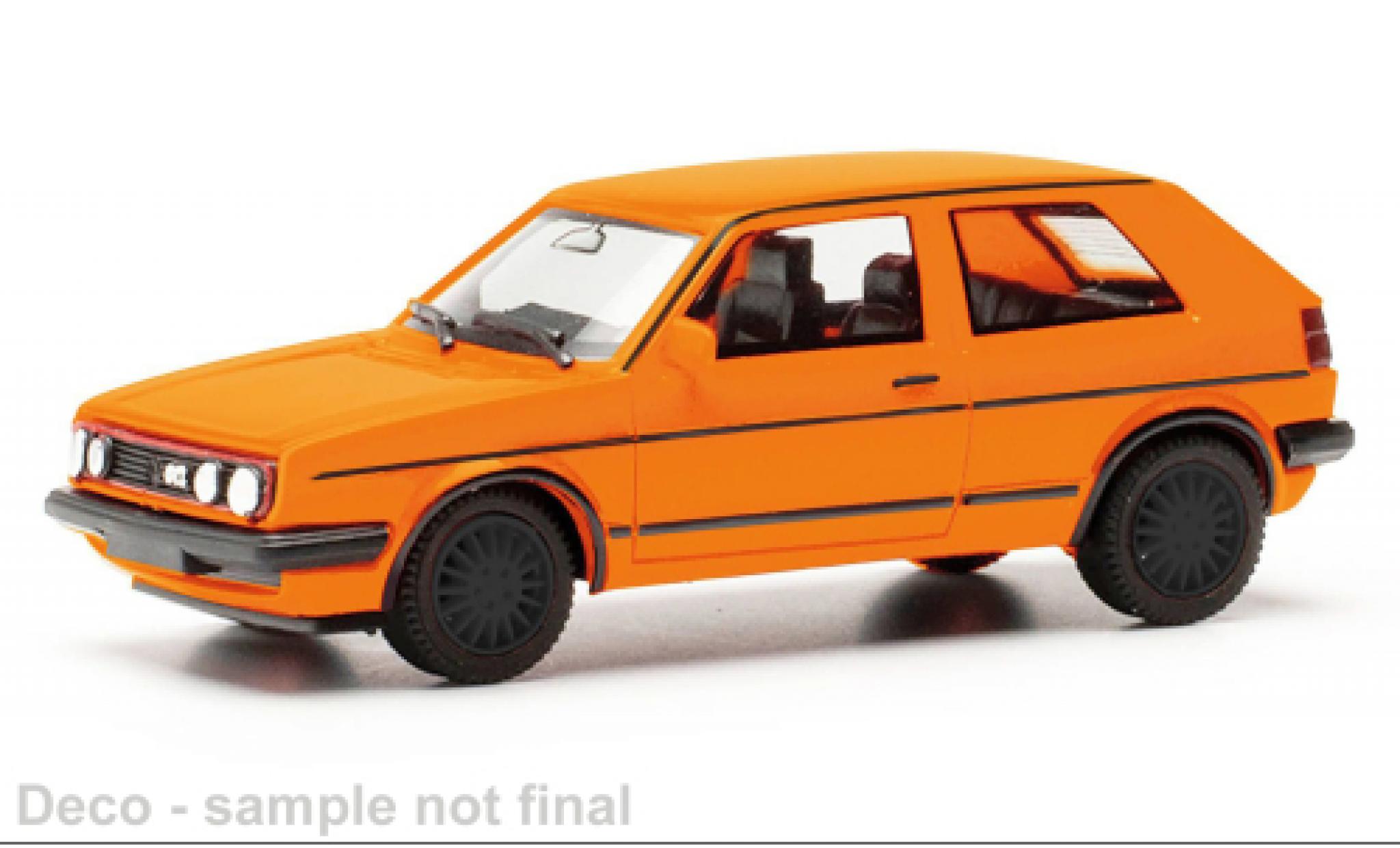 Volkswagen Golf 1/87 Herpa II GTI orange 1:87 diecast model cars