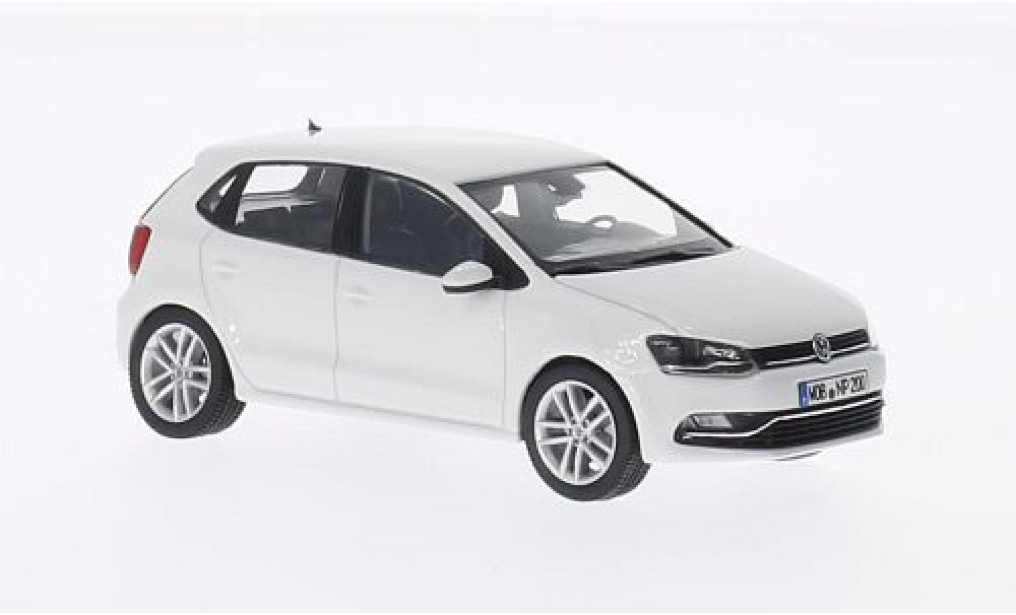 Volkswagen Polo 1/43 Herpa V (6C) white 2014 5-portes diecast model cars