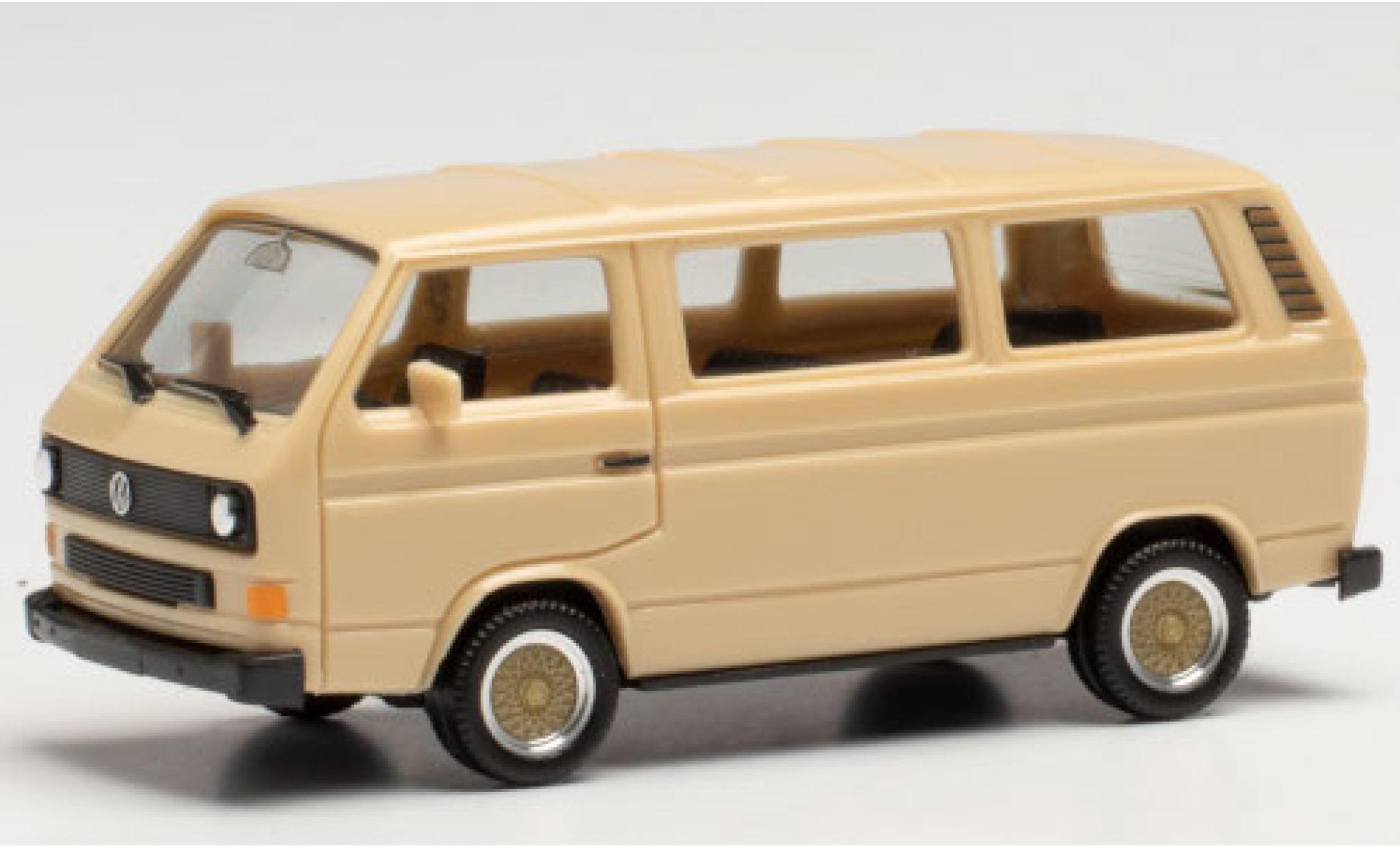 Volkswagen T3 1/87 Herpa Bus beige mit BBS Felgen diecast model cars