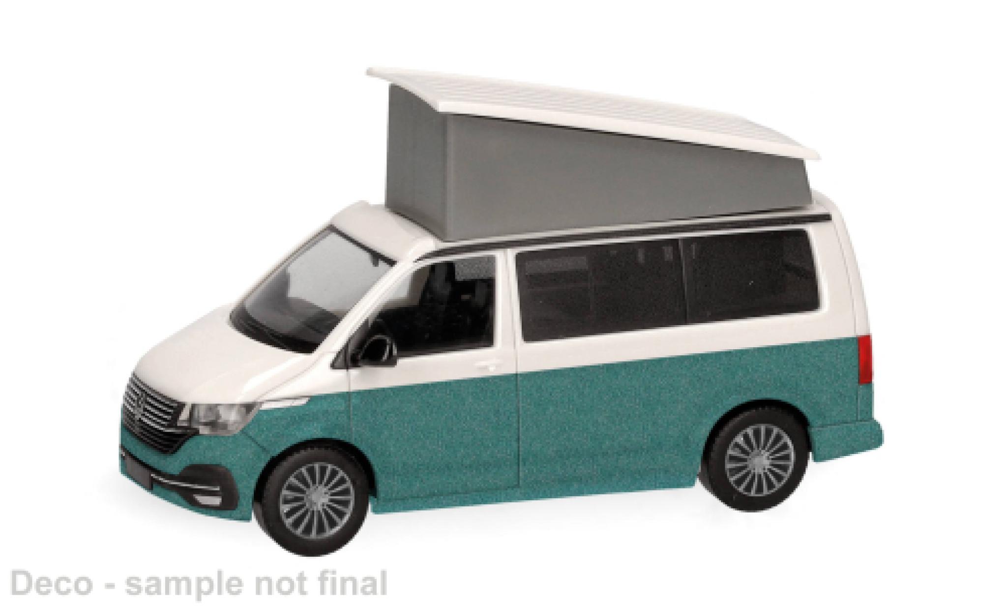 Volkswagen T6 1/87 Herpa .1 California green/white 1:87 diecast model cars