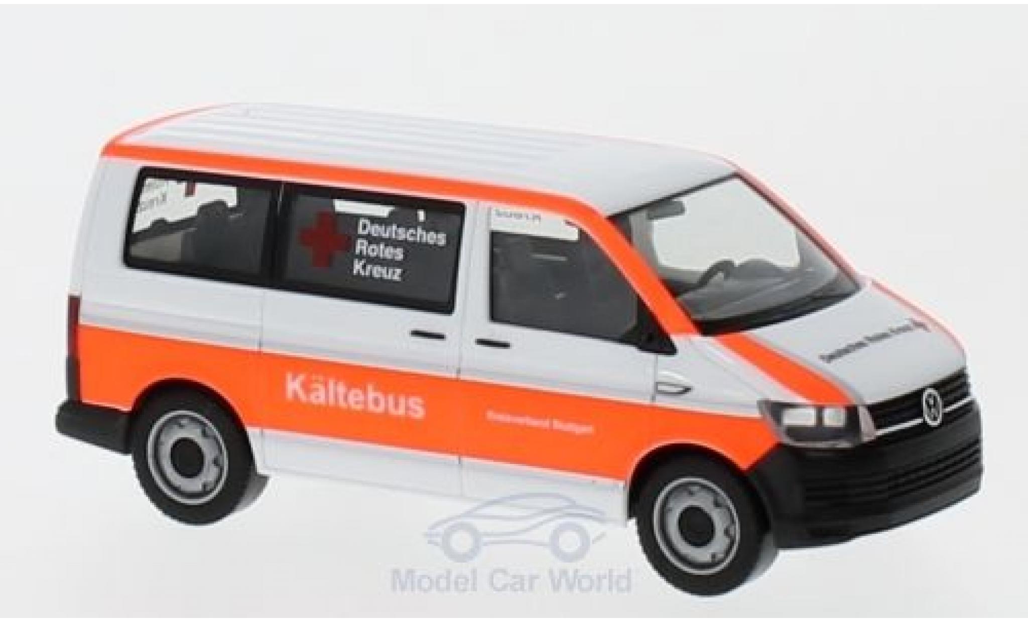 Volkswagen T6 1/87 Herpa Bus DRK Stuttgart / K&auml;ltebus diecast model cars