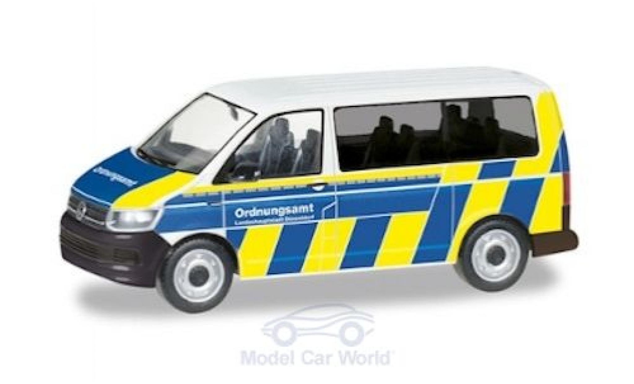 Volkswagen T6 1/87 Herpa Bus Ordnungsamt D&uuml;sseldorf diecast model cars