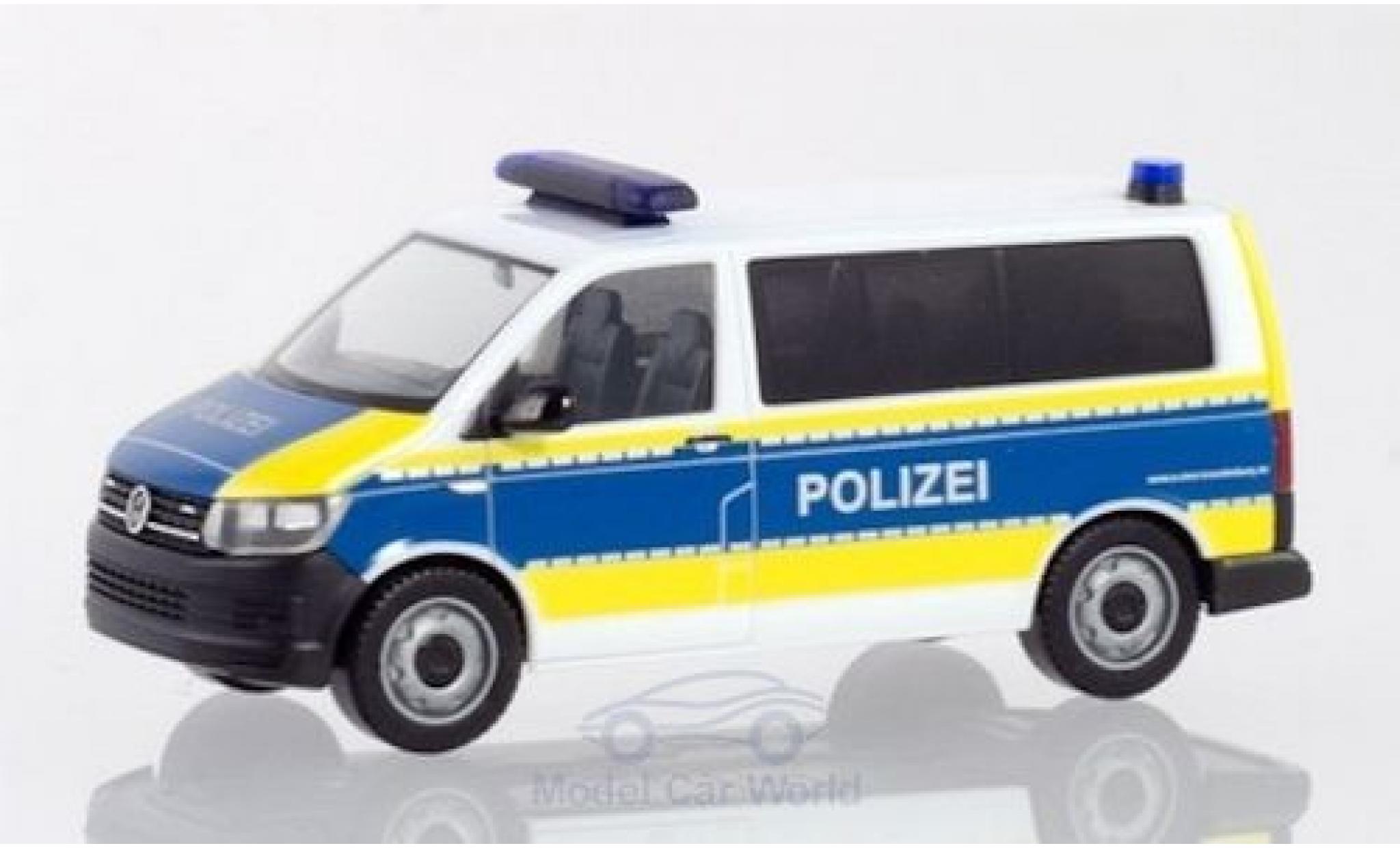 Volkswagen T6 1/87 Herpa Bus Police Brandenburg diecast model cars