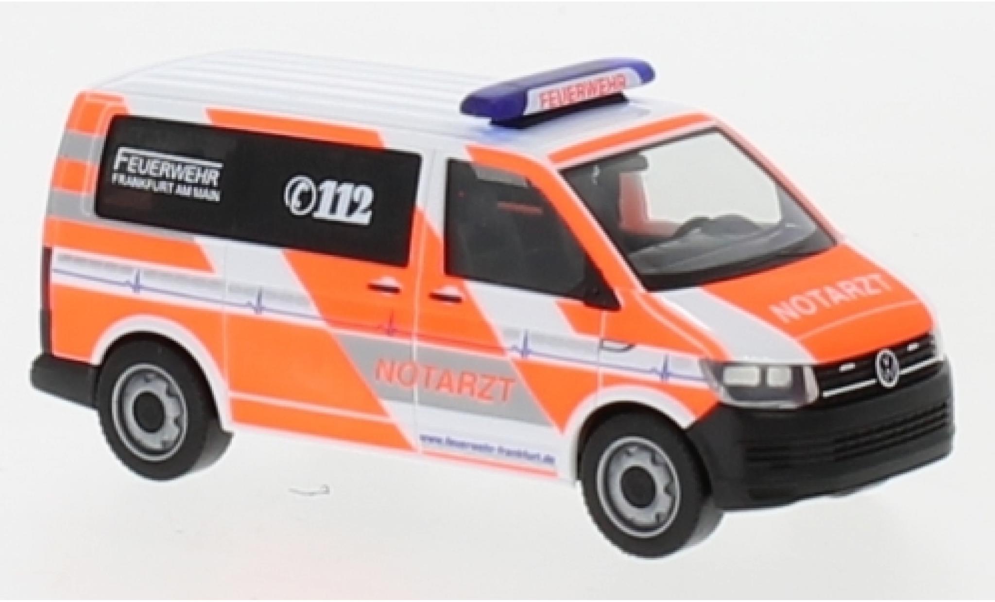 Volkswagen T6 1/87 Herpa Notarzt Fire brigade Frankfurt / Main diecast model cars