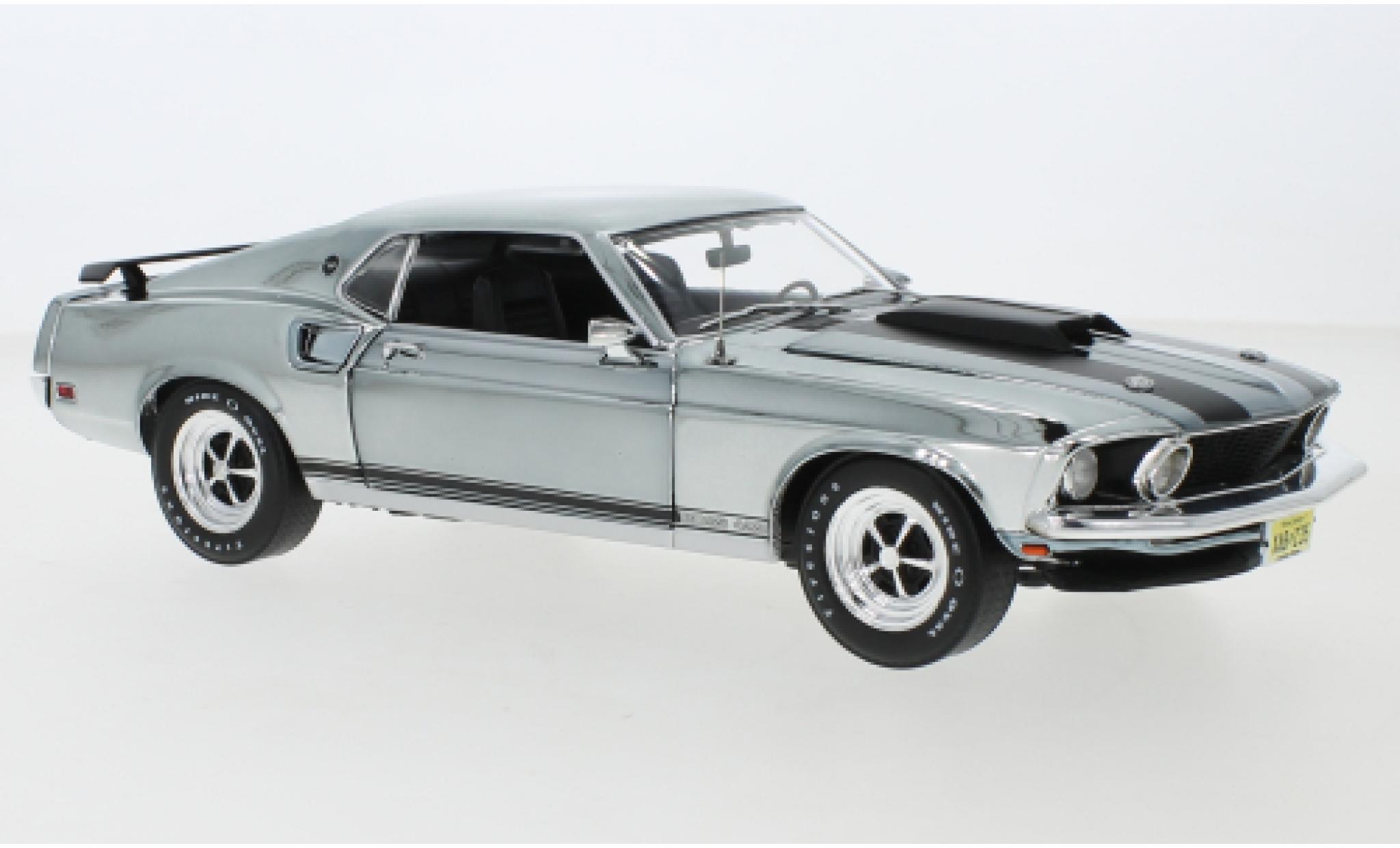 Ford Mustang 1/18 Highway 61 Boss 429 chrom/matt-black 1969 John Wick (2014) diecast model cars
