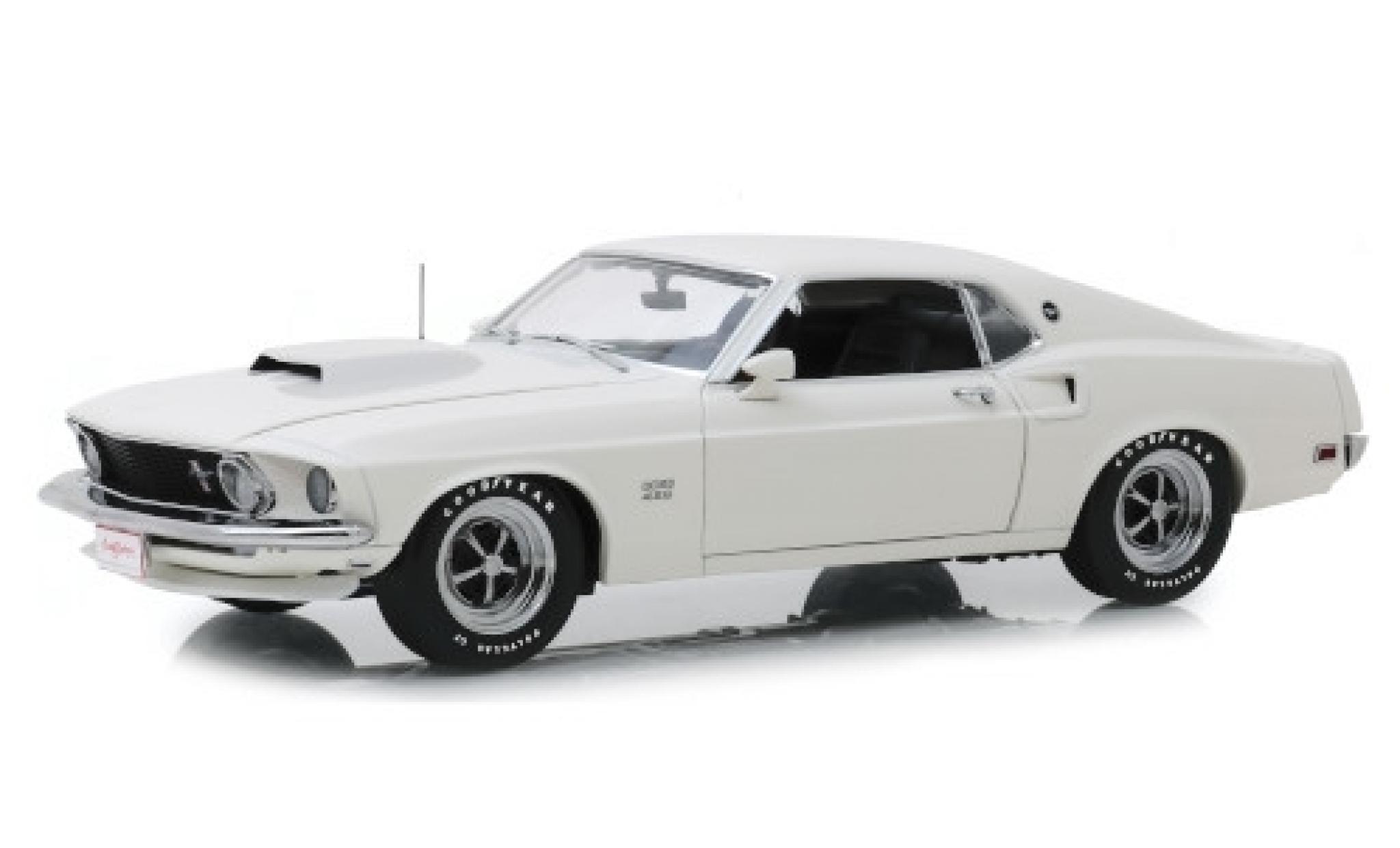 Ford Mustang 1/18 Highway 61 BOSS 429 white 1969 diecast model cars