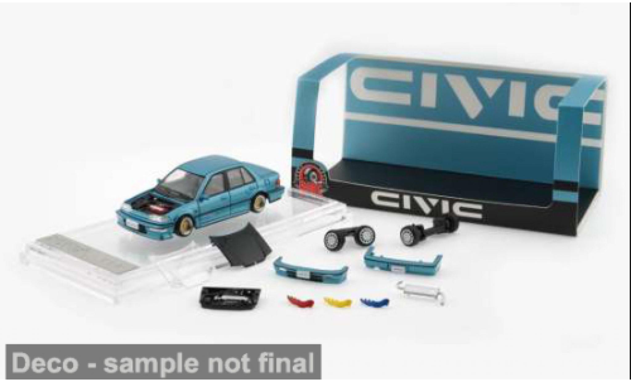 Honda Civic 1/64 BM Creations (EF2) blue 1991 1:64 diecast model cars