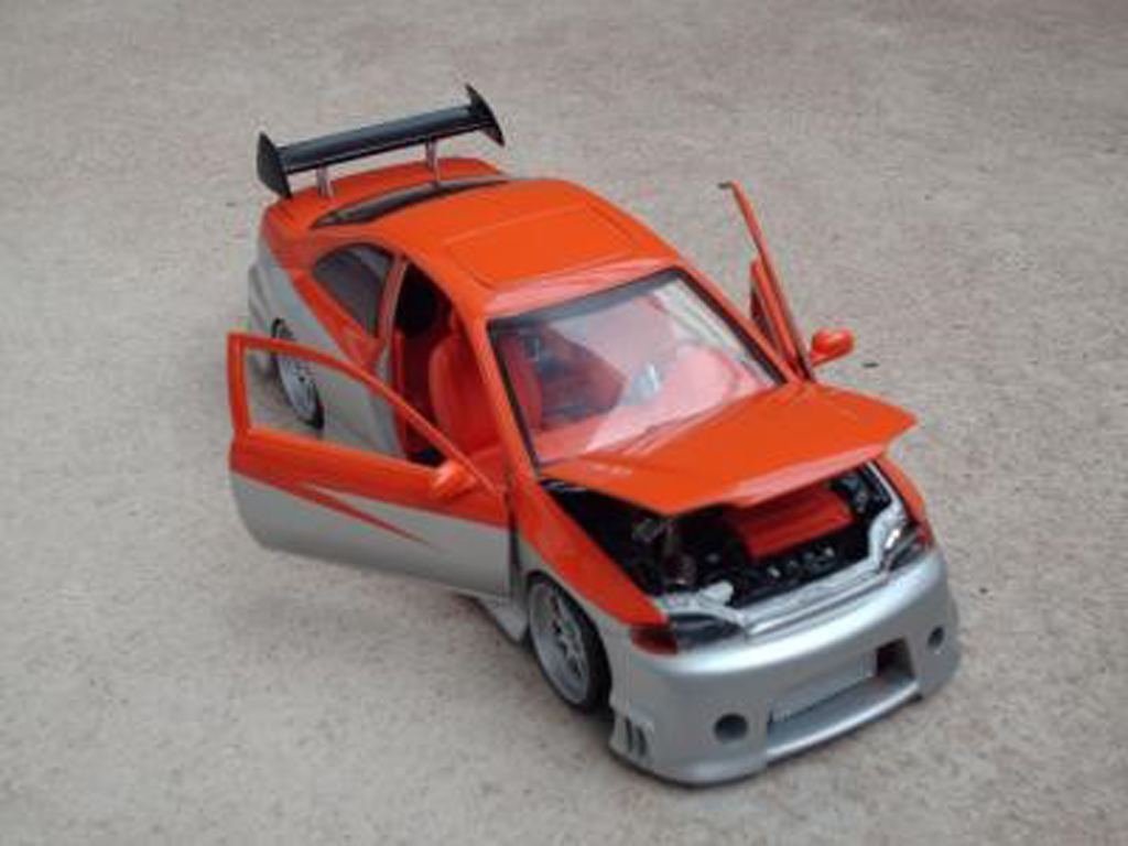 Honda Civic Base parotech orange grey 1/18 Ertl