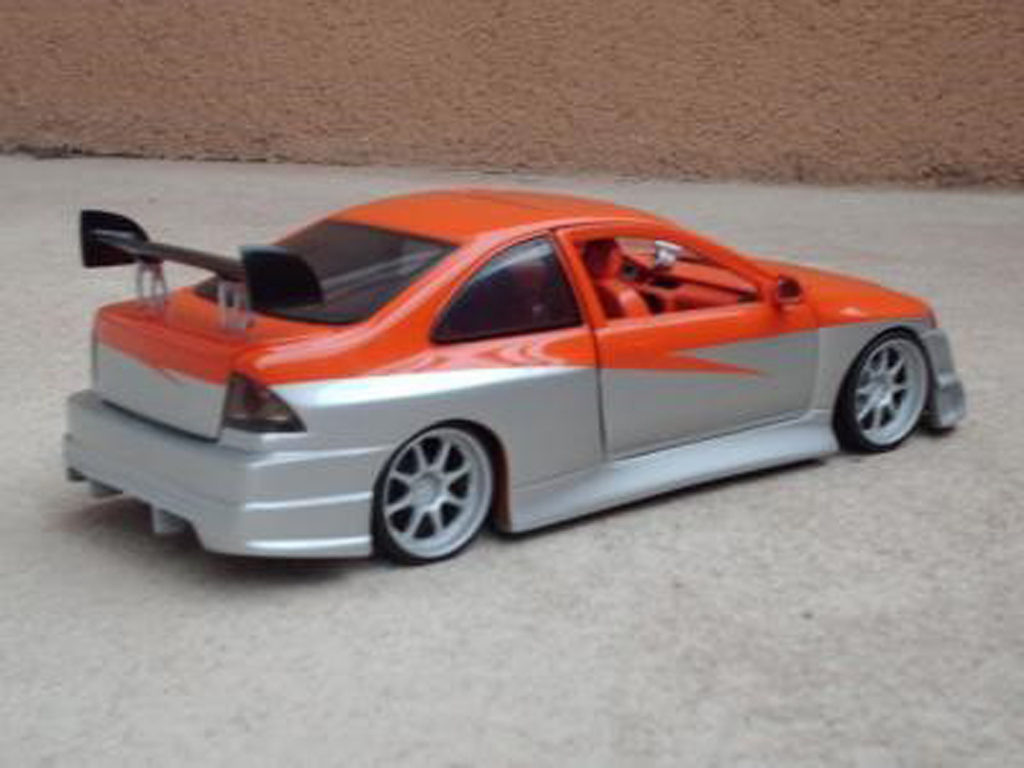 Honda Civic 1/18 Ertl paredech orange grey diecast model cars
