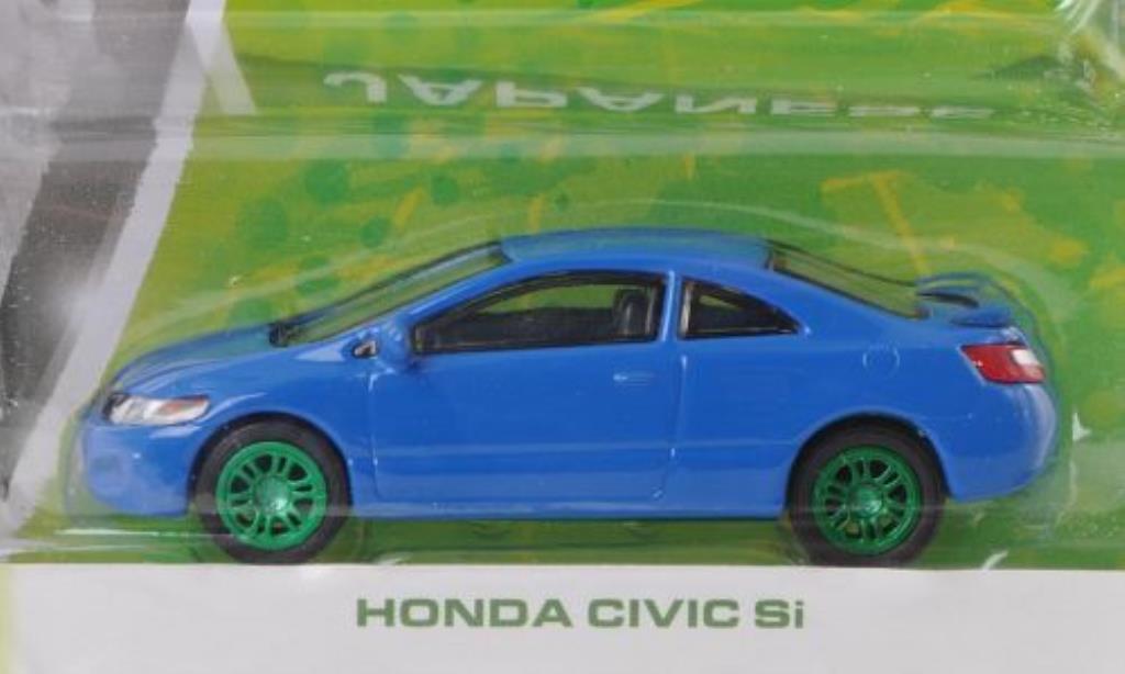 Honda Civic 1/64 Greenlight Si blue Special Version diecast model cars