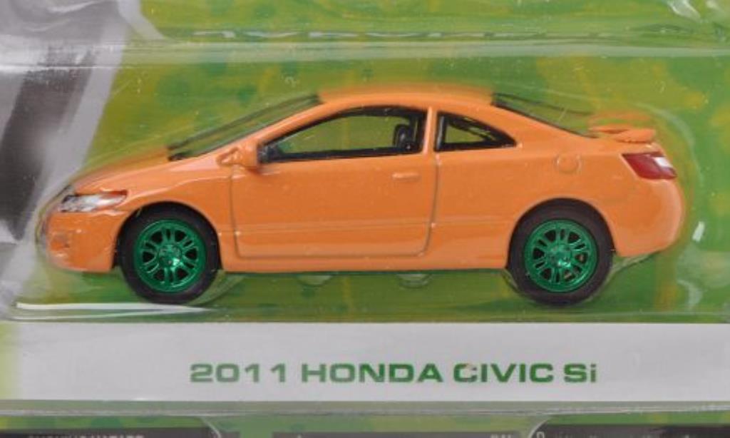 Honda Civic 1/64 Greenlight Si orange-beige Special Version 2011 diecast model cars