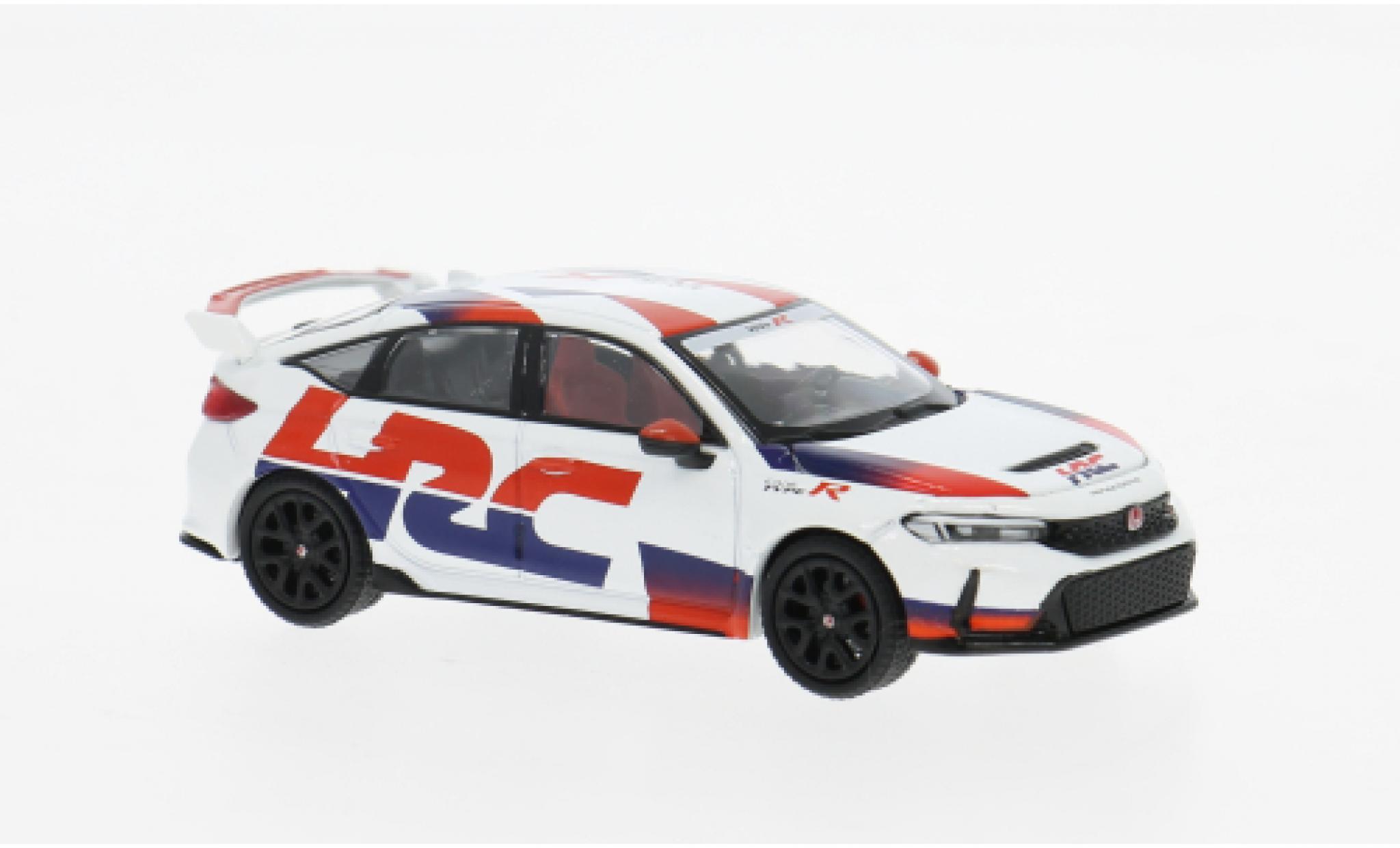 Honda Civic 1/64 Pop Race Type R (FL5) white/Dekor 1:64 diecast model cars
