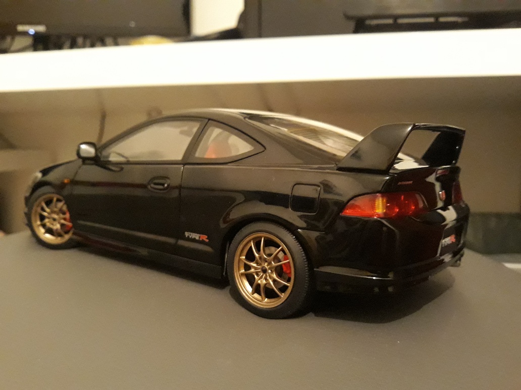 Honda Integra Type R DC5 black jantes mugen 17 pouces 1/18 Autoart