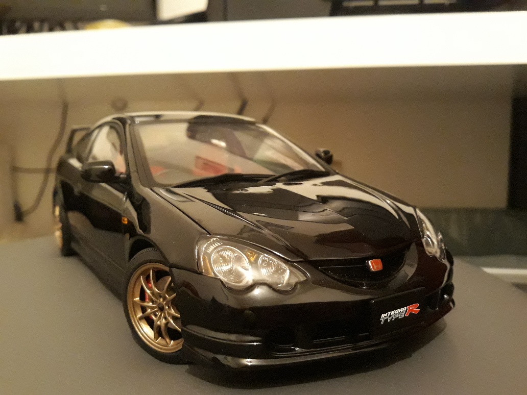 Honda Integra Type R DC5 black jantes mugen 17 pouces 1/18 Autoart