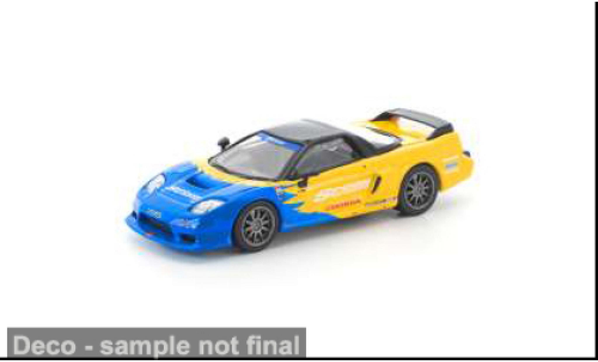Honda NSX 1/64 Pop Race -R Spoon yellow/blue 1:64 diecast model cars