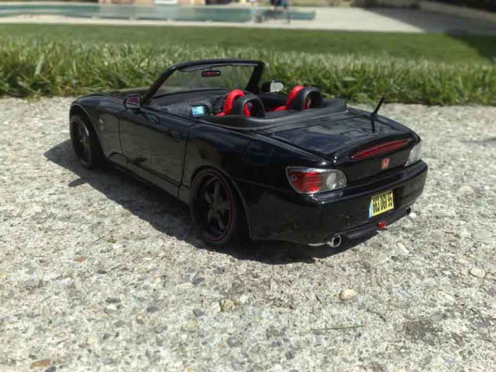 Honda S2000 1/18 Maisto black jantes 18 pouces diecast model cars