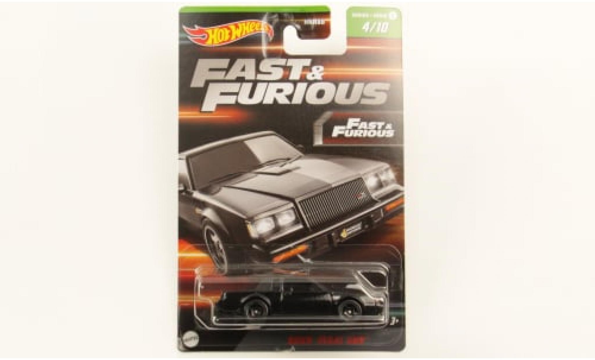 Buick Regal 1/64 Hot Wheels GNX black Fast &amp; Furious 1987 1:64 diecast model cars