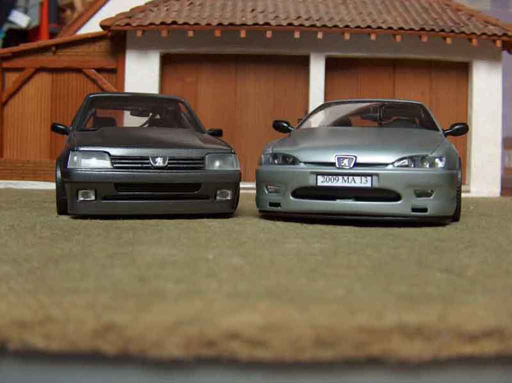 Peugeot 406 Coupe grey metallized 1/18 Gate