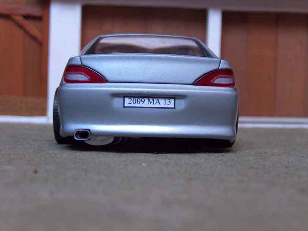 Peugeot 406 1/18 Gate coupe grey metallized diecast model cars