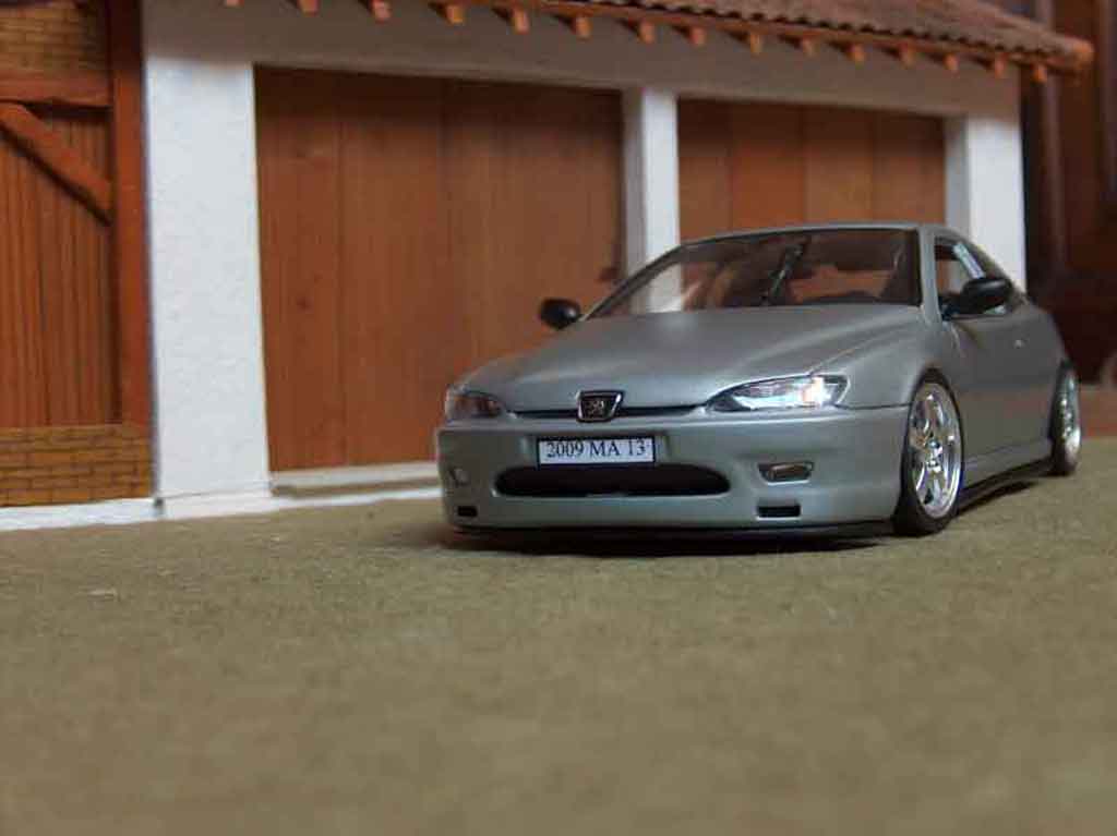 Peugeot 406 Coupe grey metallized 1/18 Gate