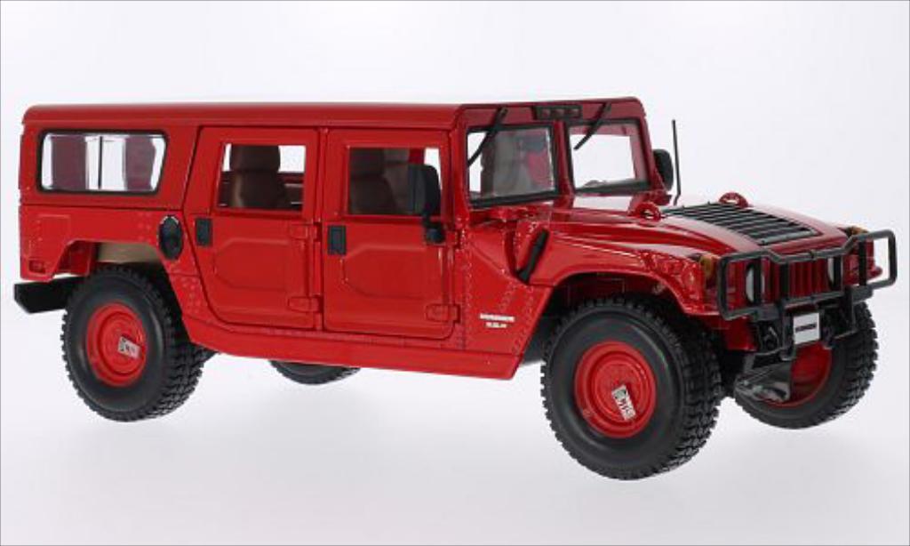 Hummer H1 1/18 Maisto 4-Door Wagon red diecast model cars