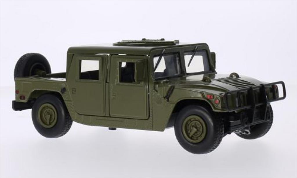 Hummer Humvee 1/24 Motormax matt-oliv / Troop diecast model cars