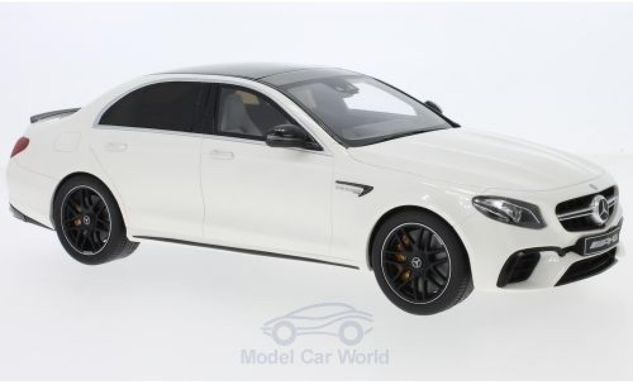 Mercedes Classe E 1/18 GT Spirit AMG E63 S white 2018 diecast model cars