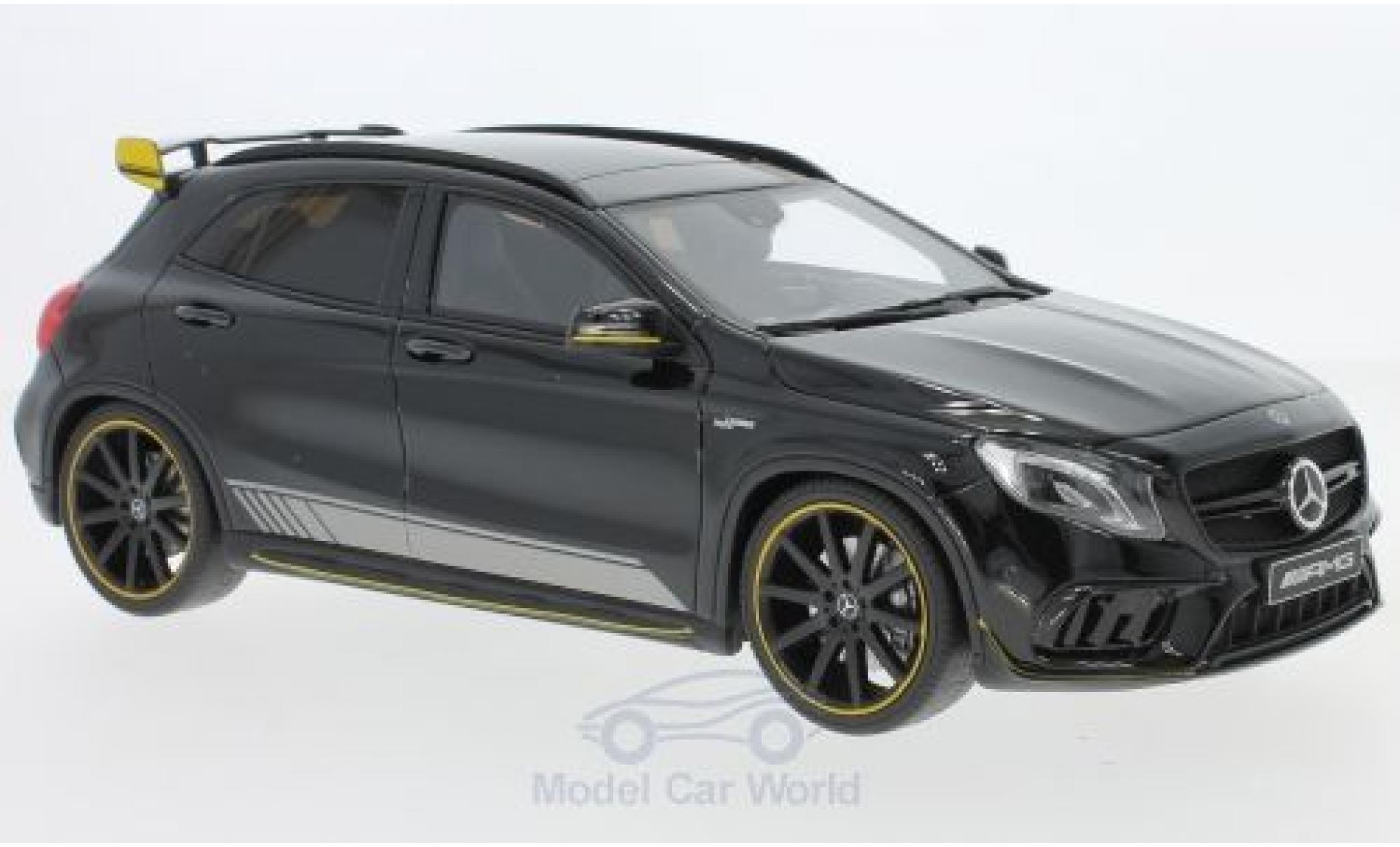 Mercedes Classe GLA 1/18 GT Spirit AMG GLA 45 Yellow Night Edition black diecast model cars