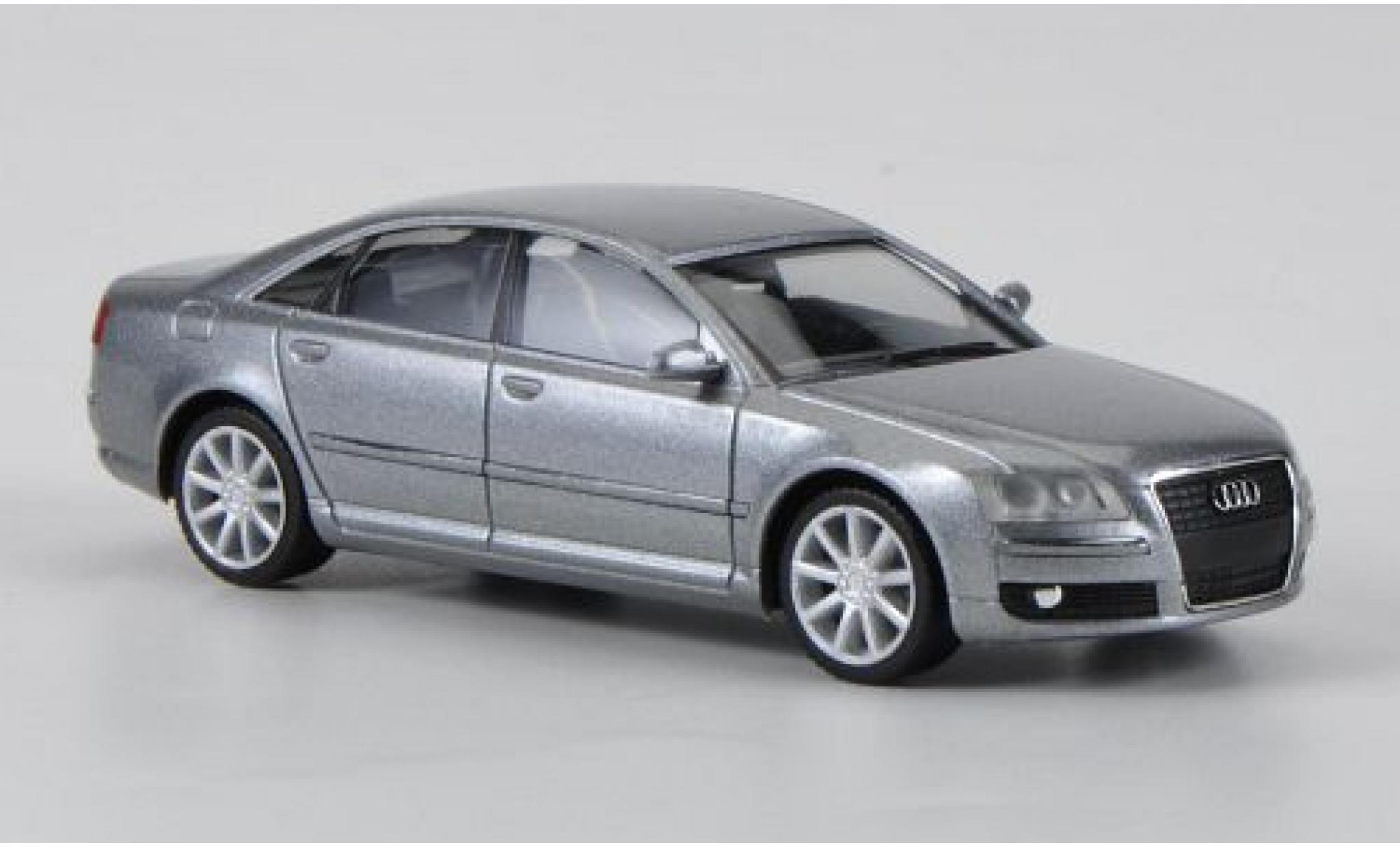 Audi A8 1/87 Herpa metallic grey 2005 diecast model cars