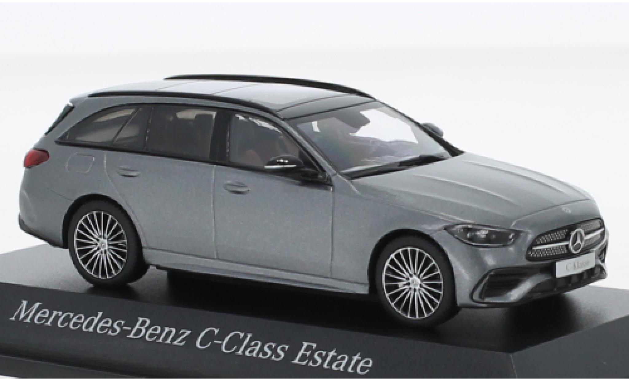 Mercedes Classe C 1/43 Herpa T-Modell (S206) metallise grey 2021 diecast model cars