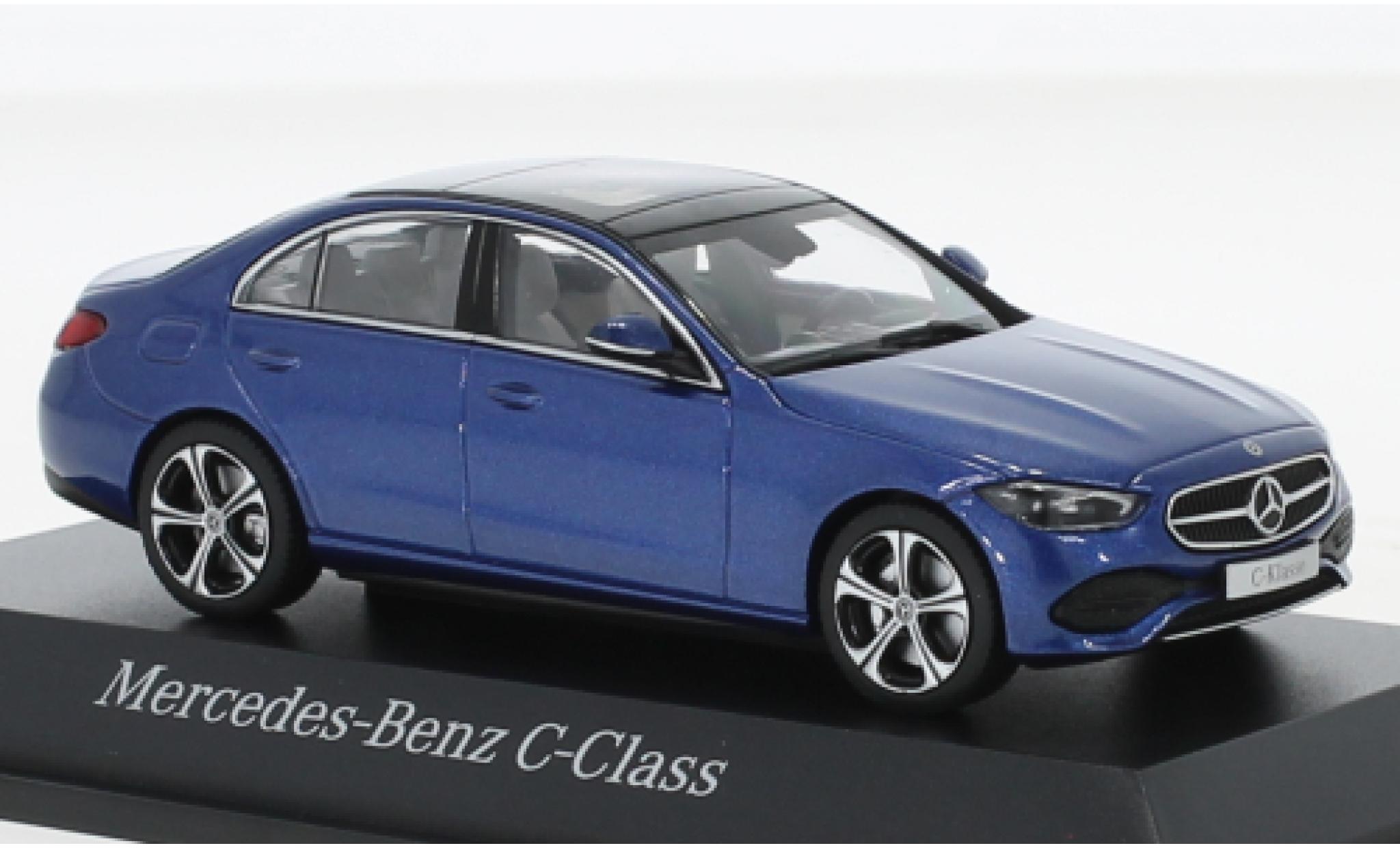 Mercedes Classe C 1/43 Herpa (W206) metallise blue 2021 diecast model cars