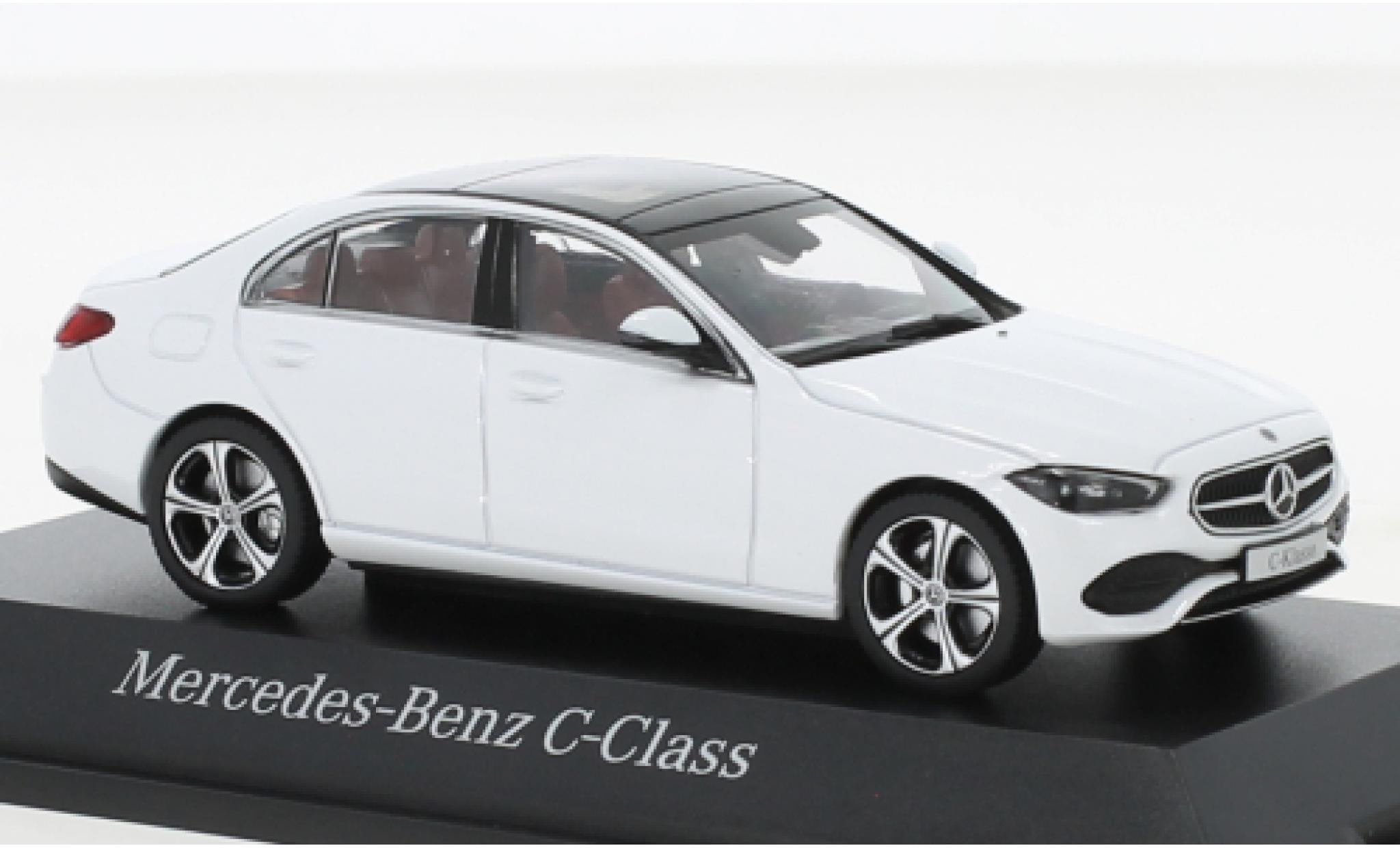 Mercedes Classe C 1/43 Herpa (W206) metallise white 2021 diecast model cars