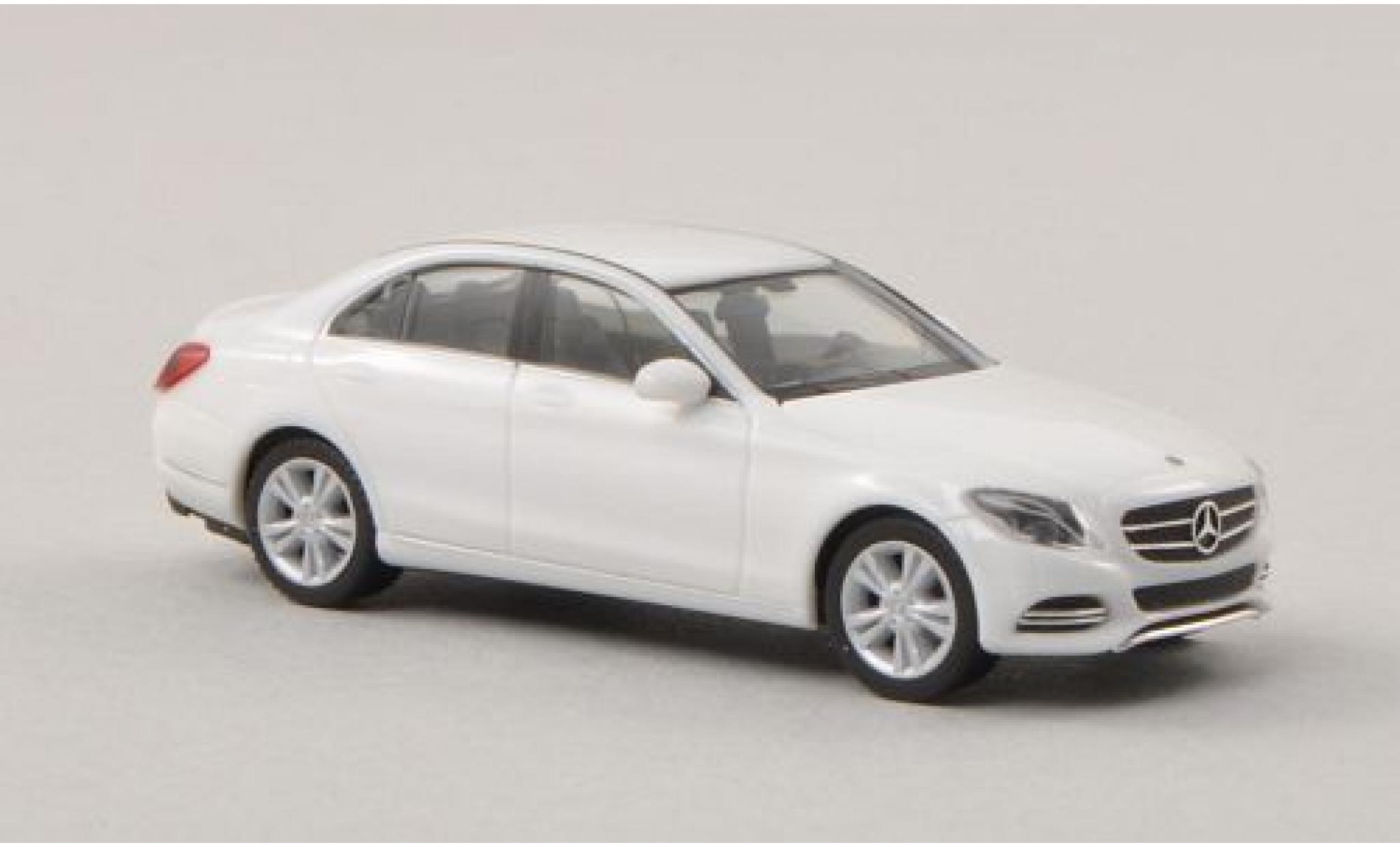 Mercedes Classe C 1/87 Herpa (W205) white 2014 diecast model cars