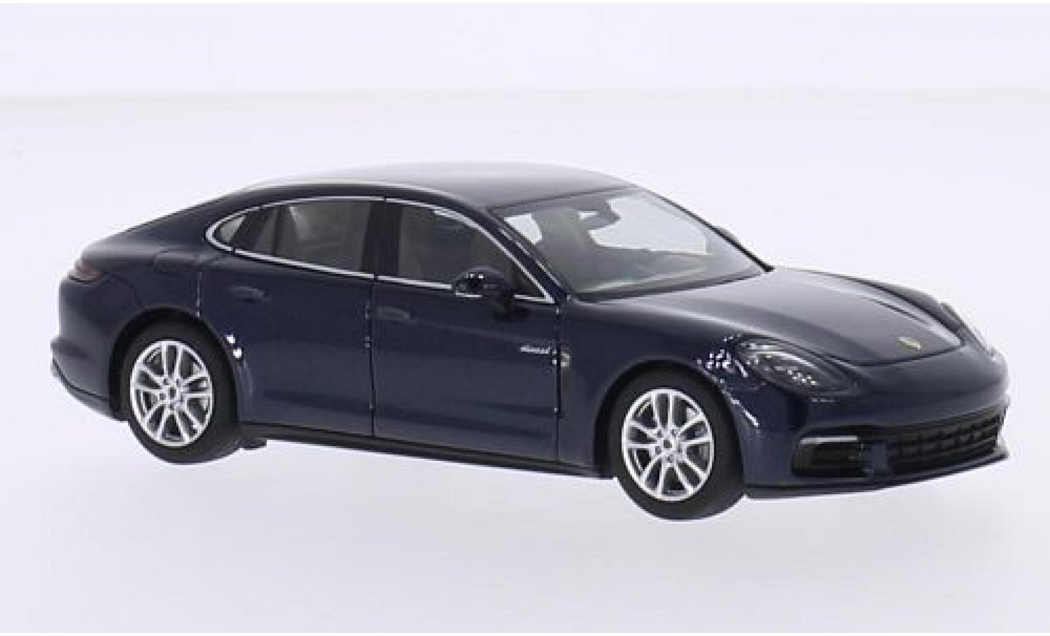 Porsche Panamera 4S 1/43 Herpa 4S Diesel metallic blue 2016 diecast model cars