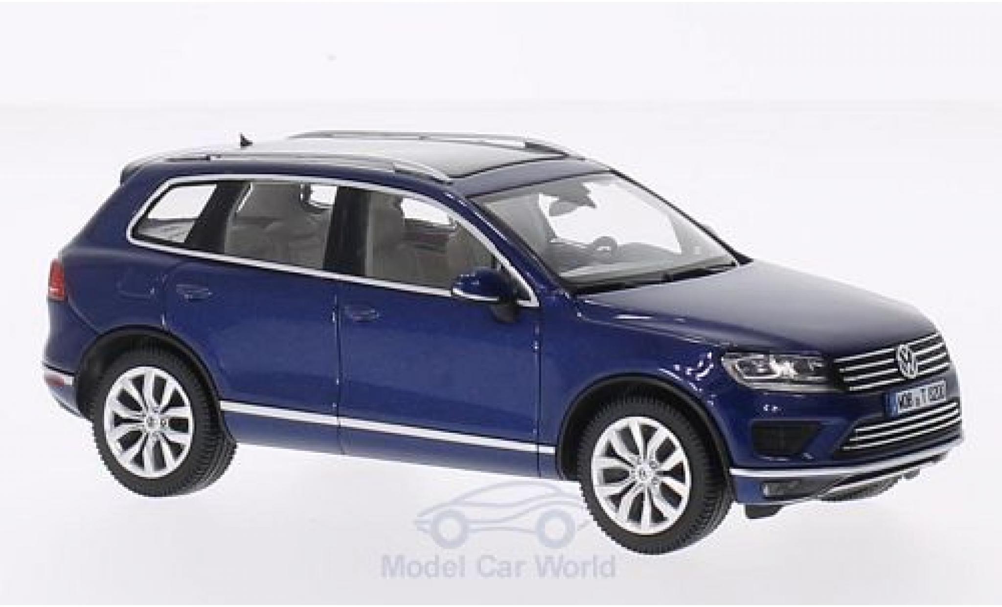 Volkswagen Touareg 1/43 Herpa metallic blue 2015 diecast model cars