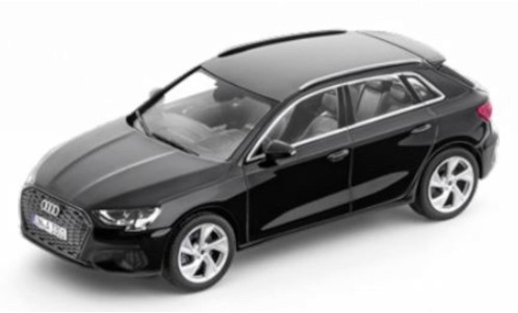 Audi A3 1/43 iScale Sportback (8Y) black 2020 diecast model cars