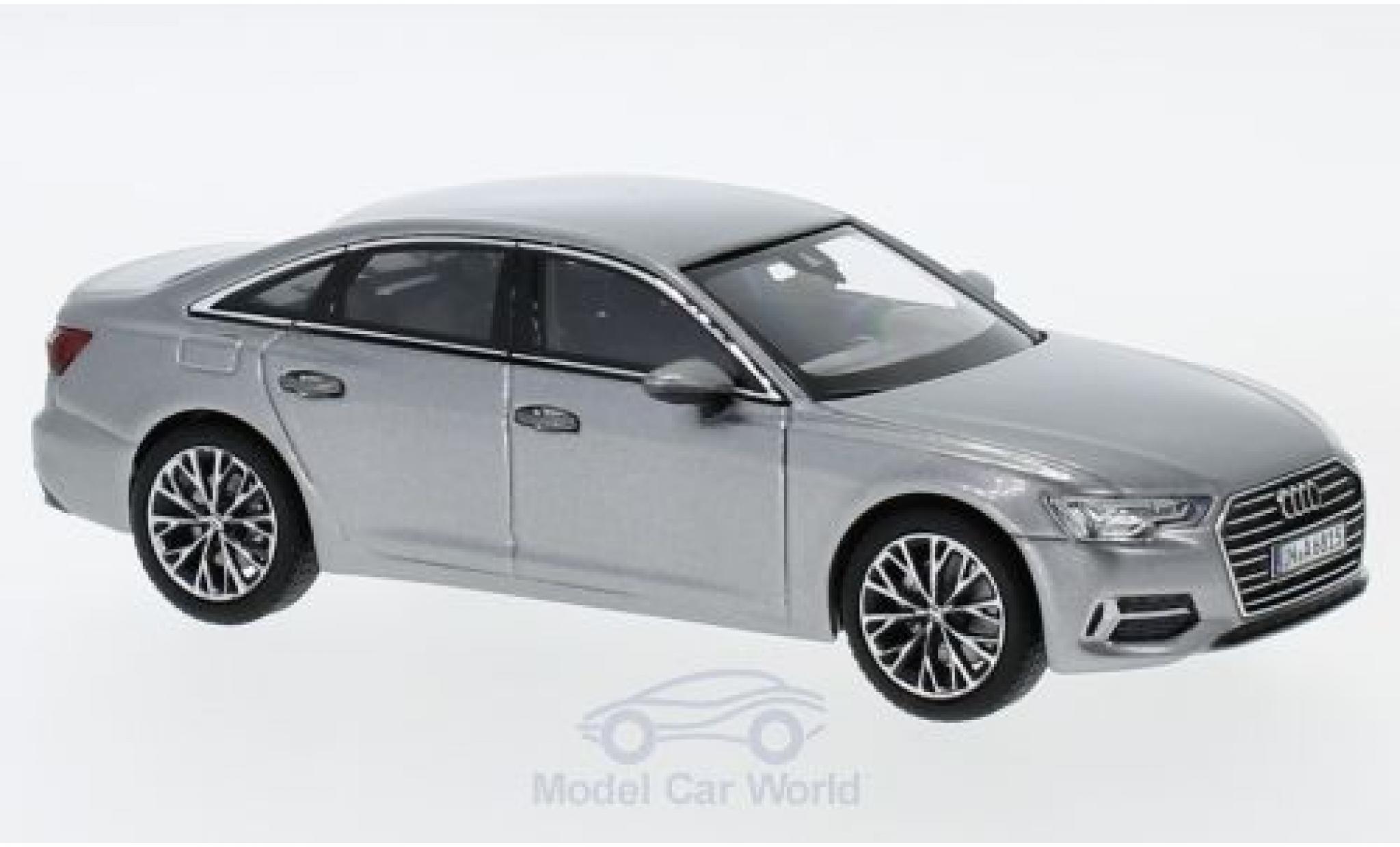 Audi A6 1/43 iScale Limousine metallic grey 2018 diecast model cars