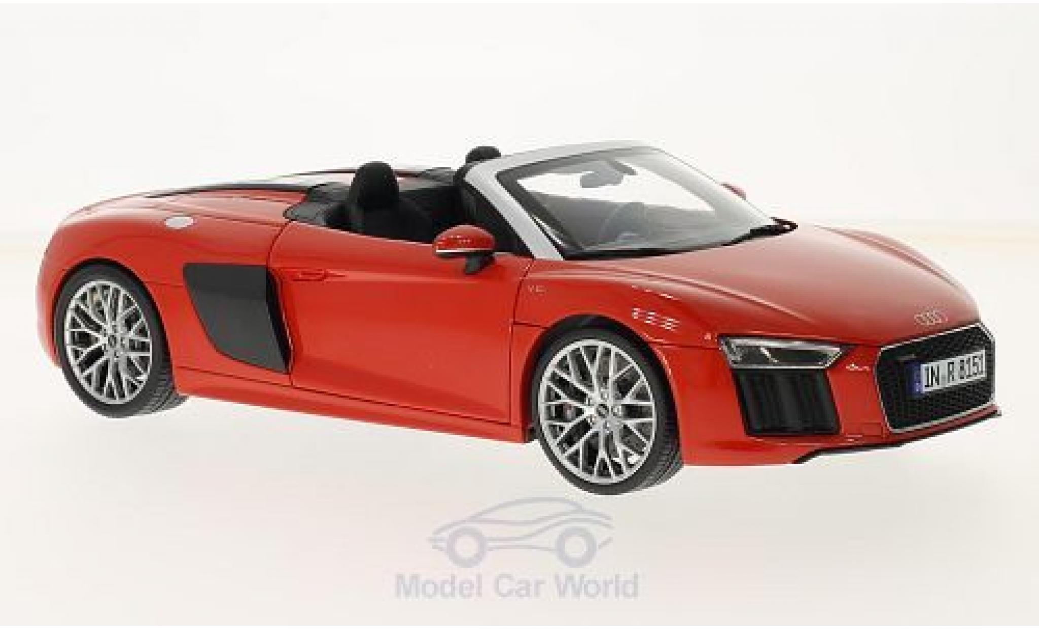 Audi R8 1/18 iScale Spyder V10 red 2016 ohne Vitrine diecast model cars