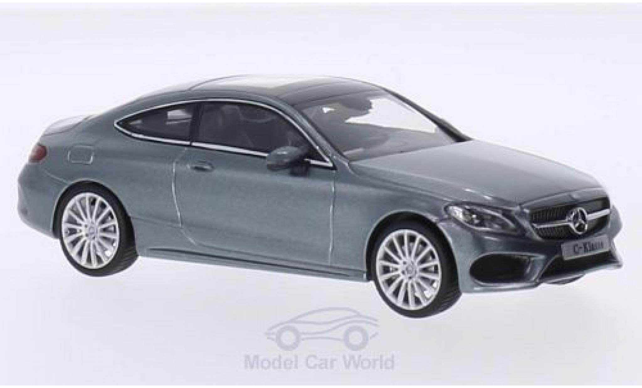 Mercedes Classe C 1/43 iScale Coupe metallic grey diecast model cars