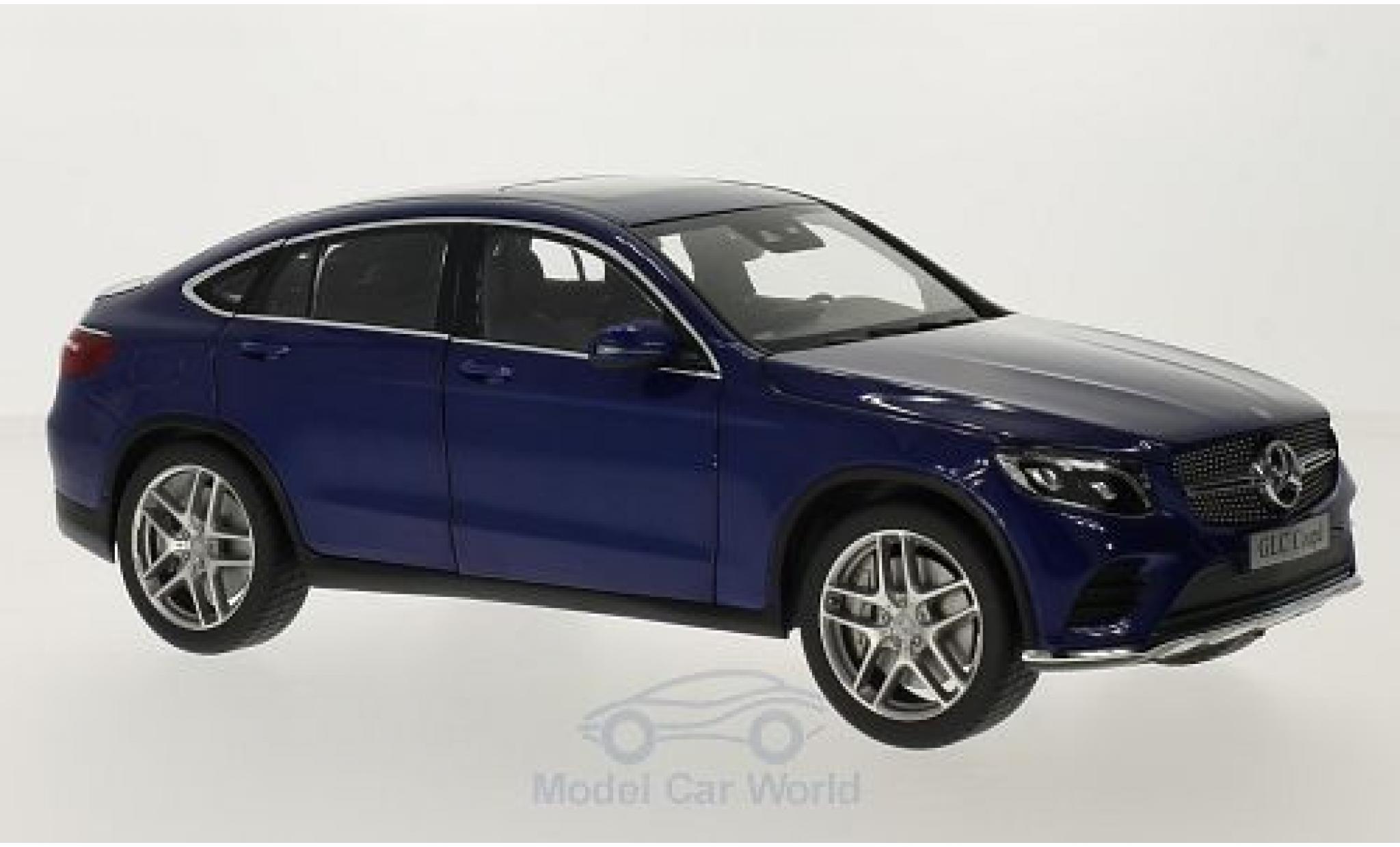 Mercedes Classe GLC 1/18 iScale GLC Coupe (C253) metallic blue diecast model cars