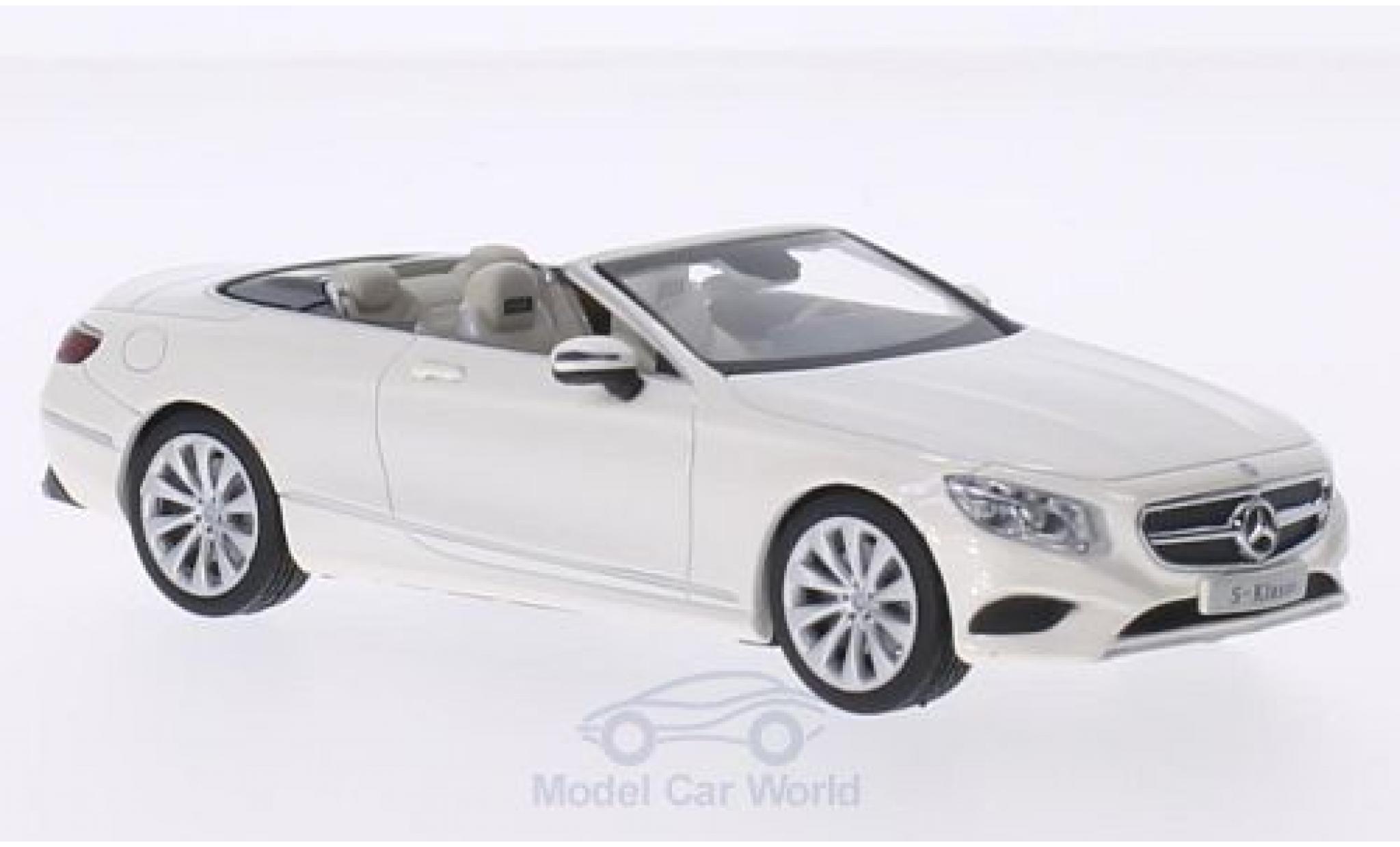 Mercedes Classe S 1/43 iScale Convertible metallic white diecast model cars