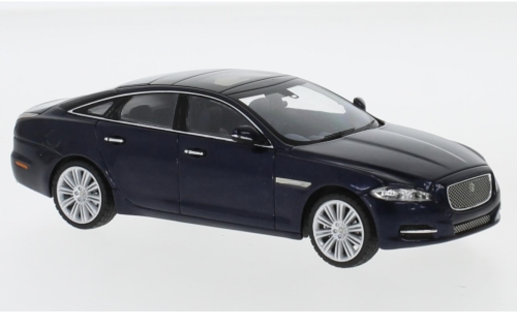 Jaguar XJ 1/43 IXO (X351) metallic blue RHD 2009 diecast model cars