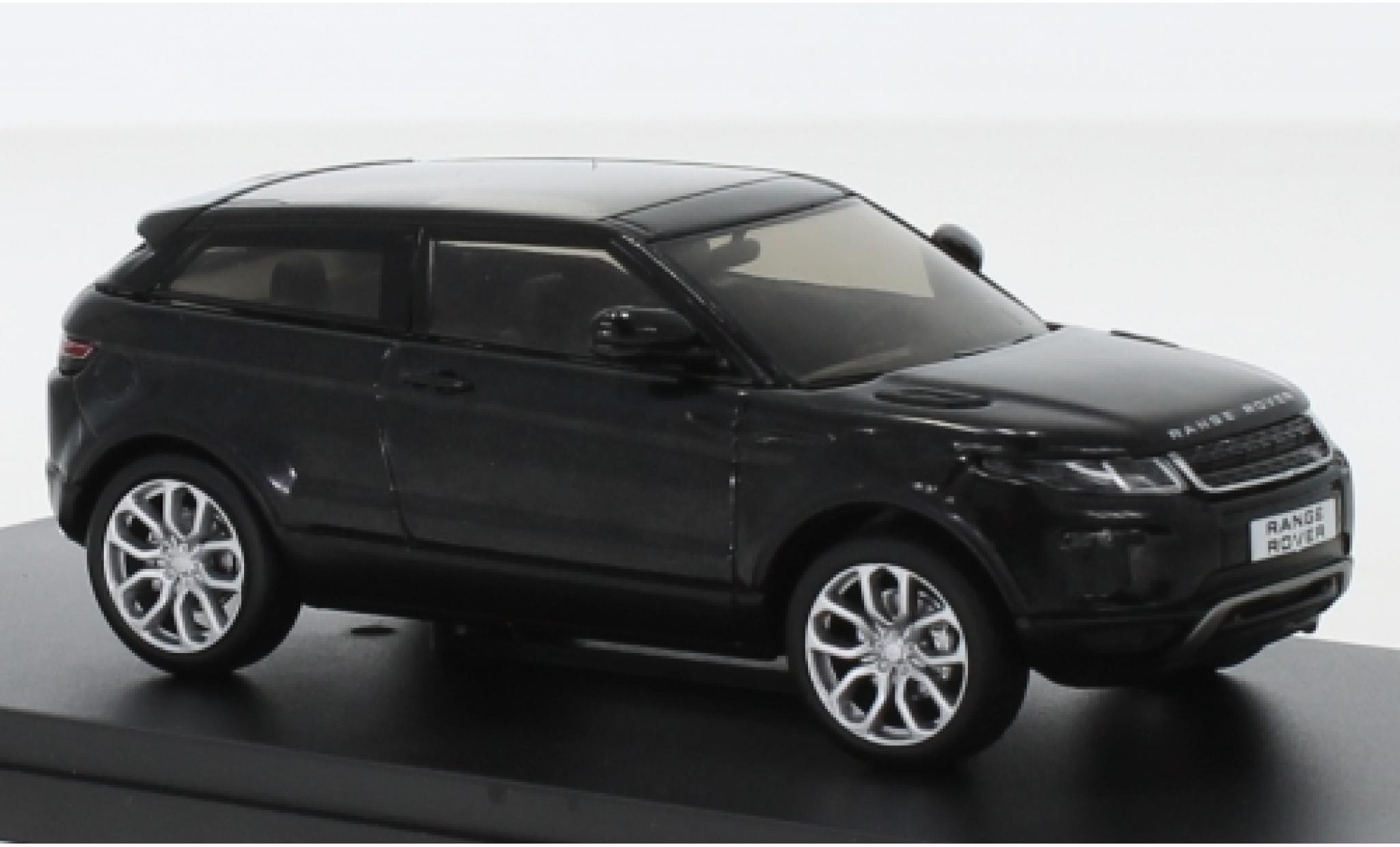 Land Rover Range Rover 1/43 IXO Evoque metallic black 3-portes dunkles int&eacute;rieur diecast model cars