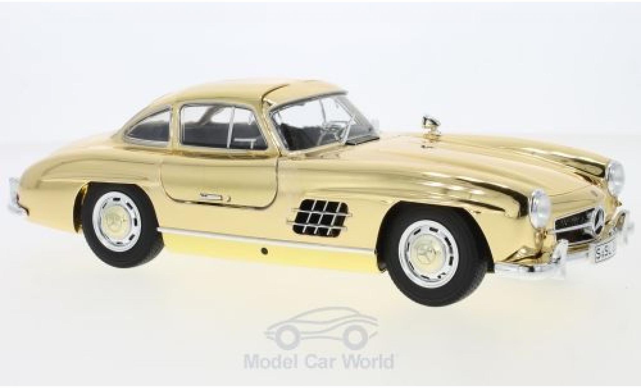 Mercedes 300 SL 1/18 Minichamps SL (W198) gold 1954 diecast model cars