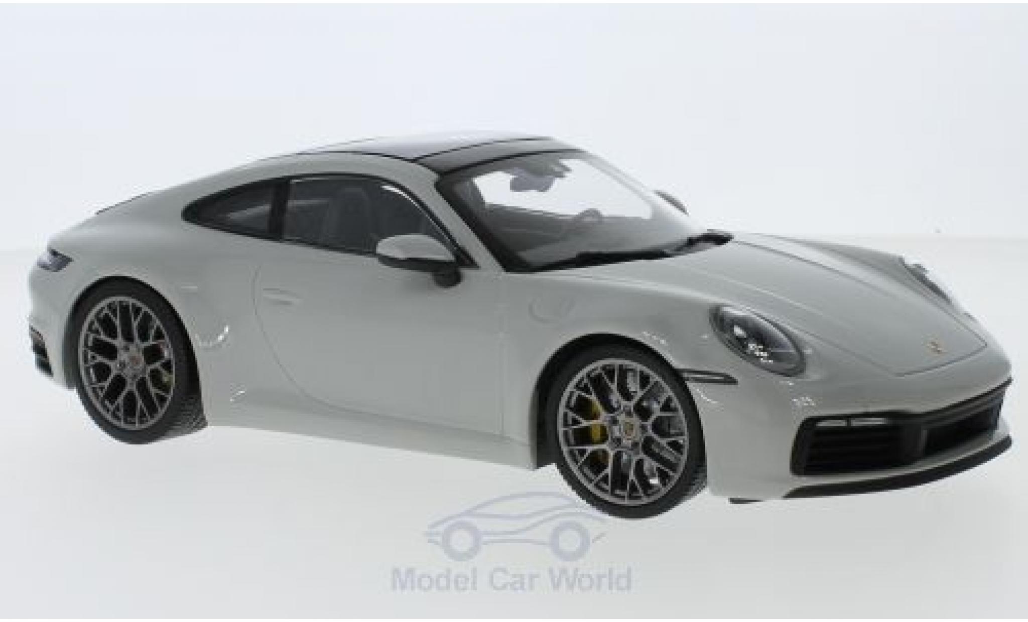 Porsche 992 4S 1/18 Minichamps 911 () Carrera 4S grey 2019 diecast model cars