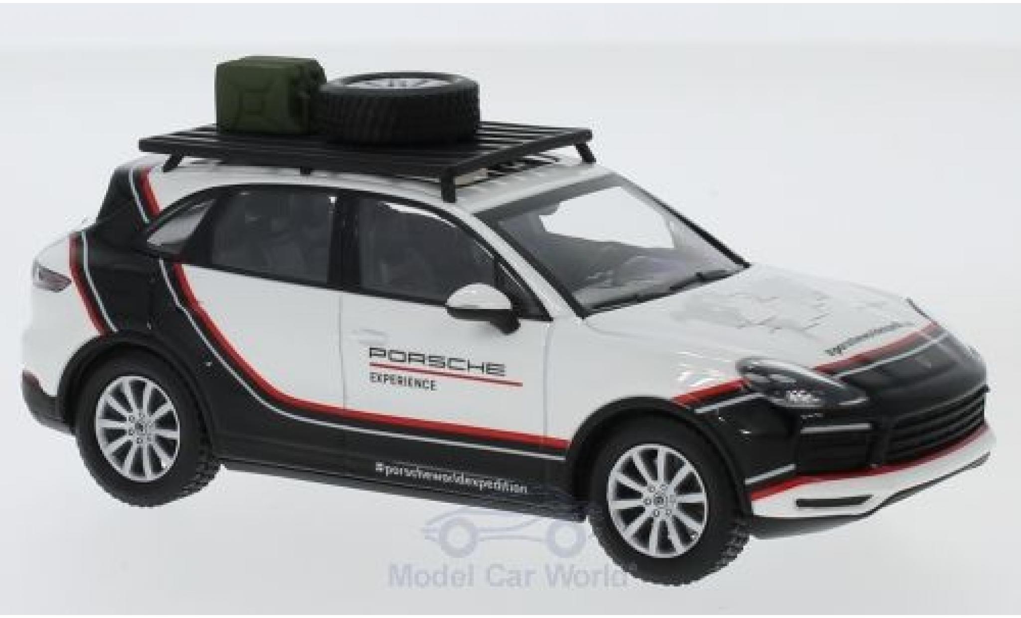 Porsche Cayenne S 1/43 Minichamps white/black 2018 World Expedition diecast model cars