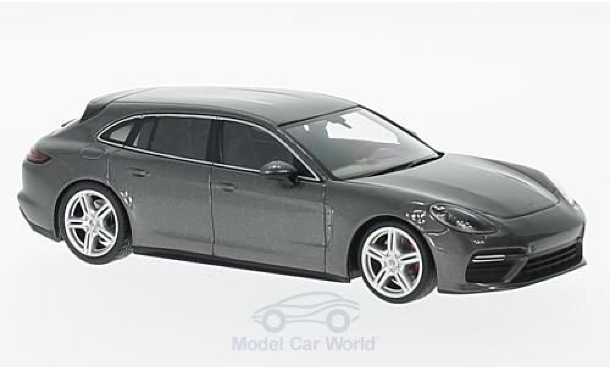 Porsche Panamera Turbo 1/43 Minichamps Sport Tourismo Turbo metallic grey diecast model cars
